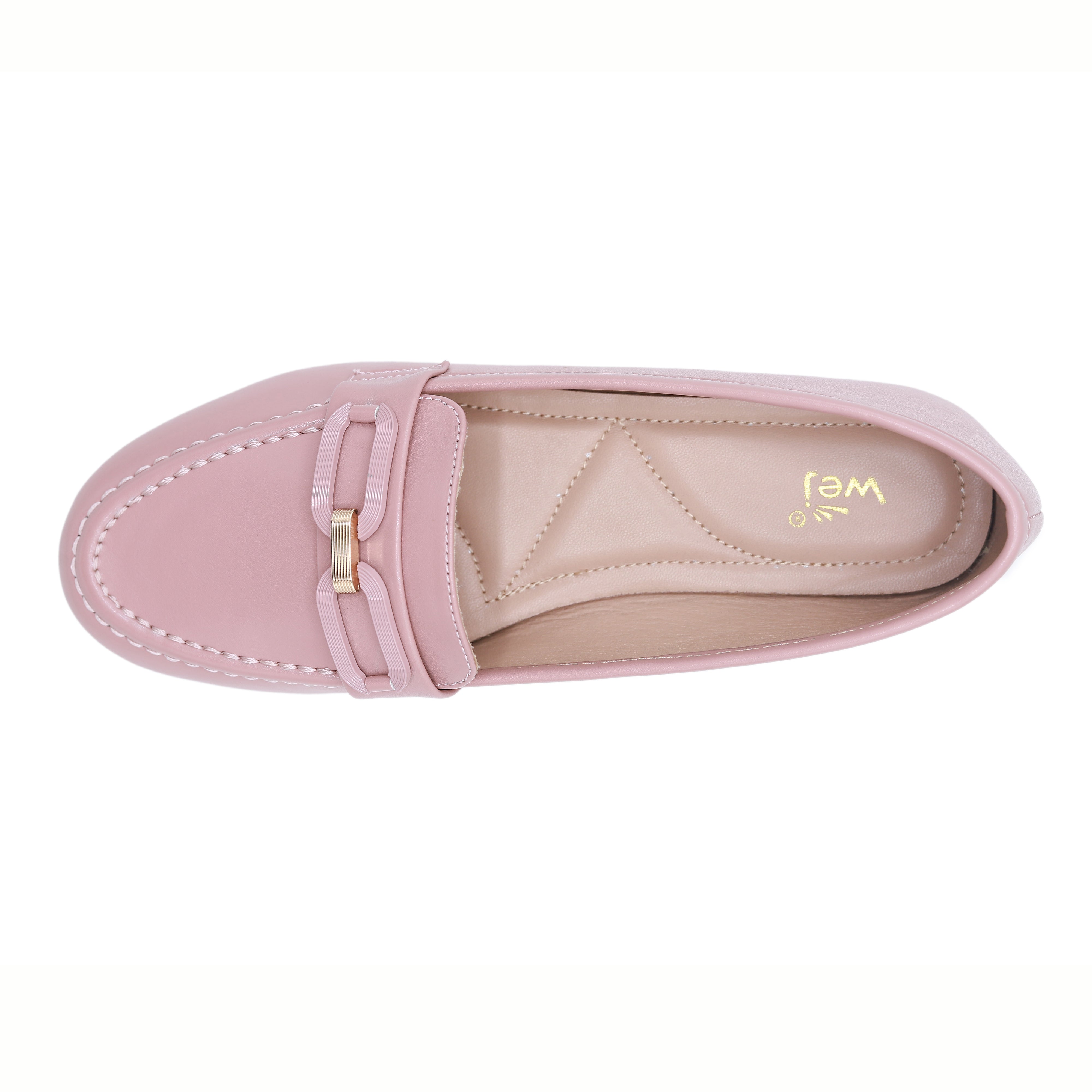 Pink Buckle Loafers -8004406