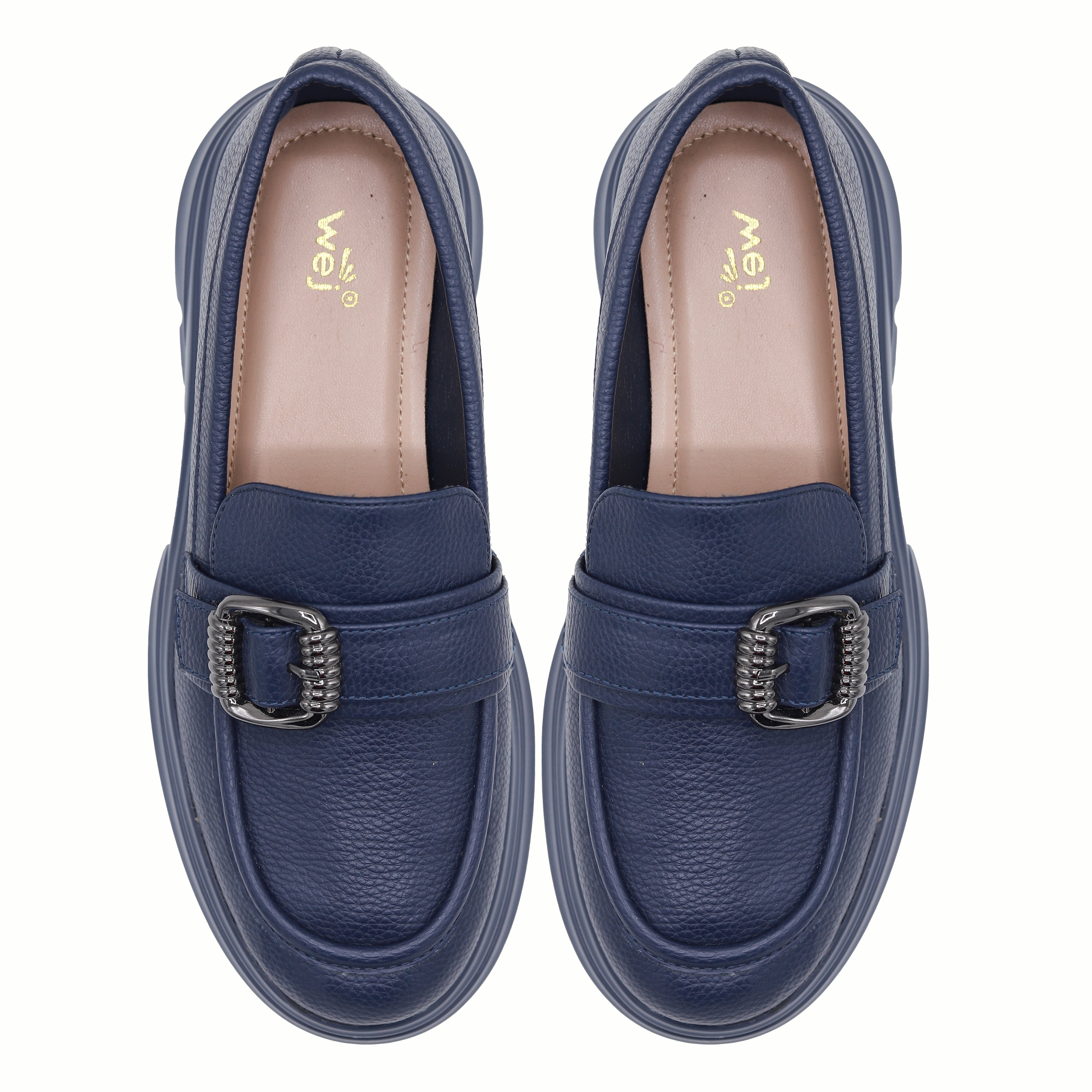 Women's Chunky Lug Sole Shoes 8004426 Navy