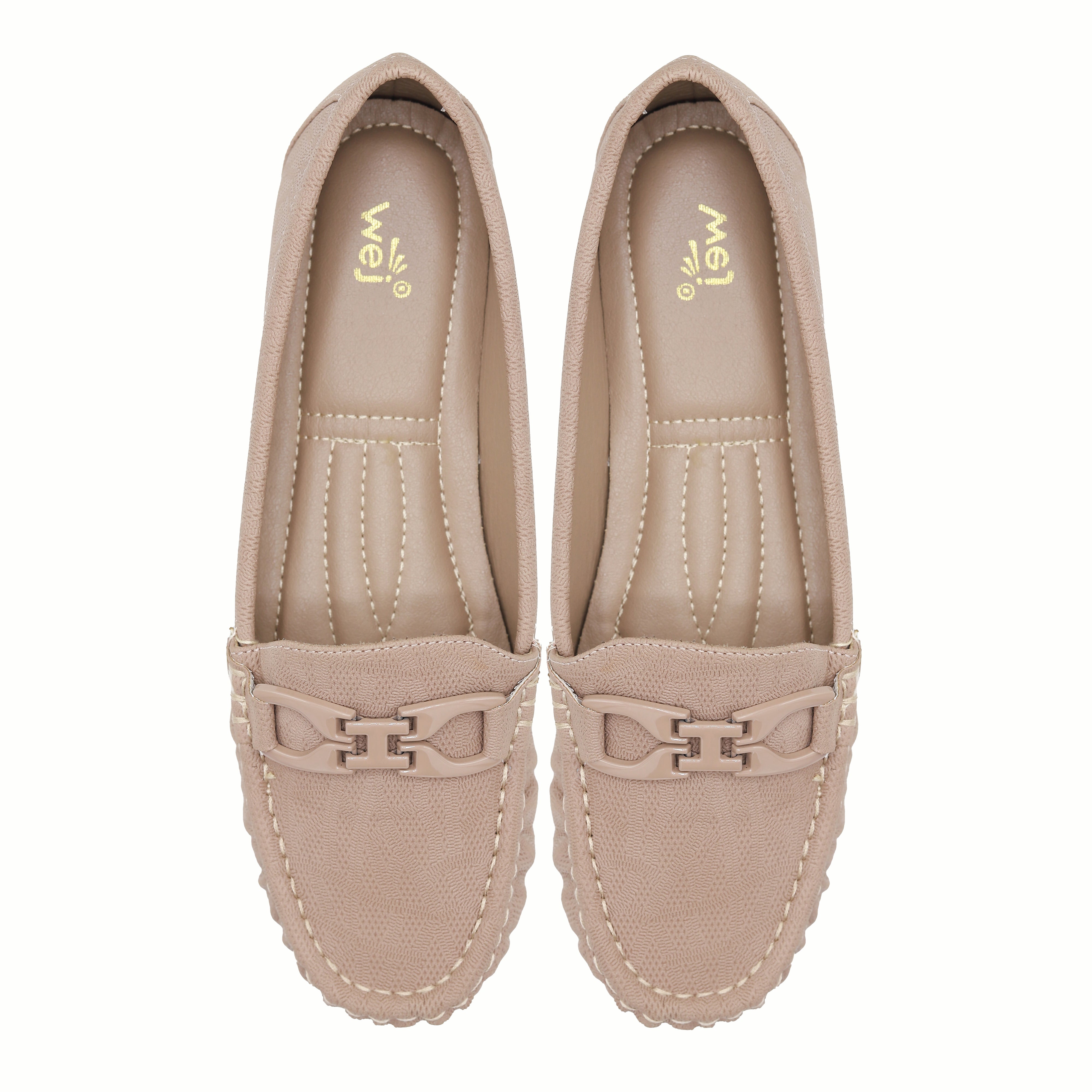 Taupe Moccasin Loafers - Women's Shoes 8004363 Beige
