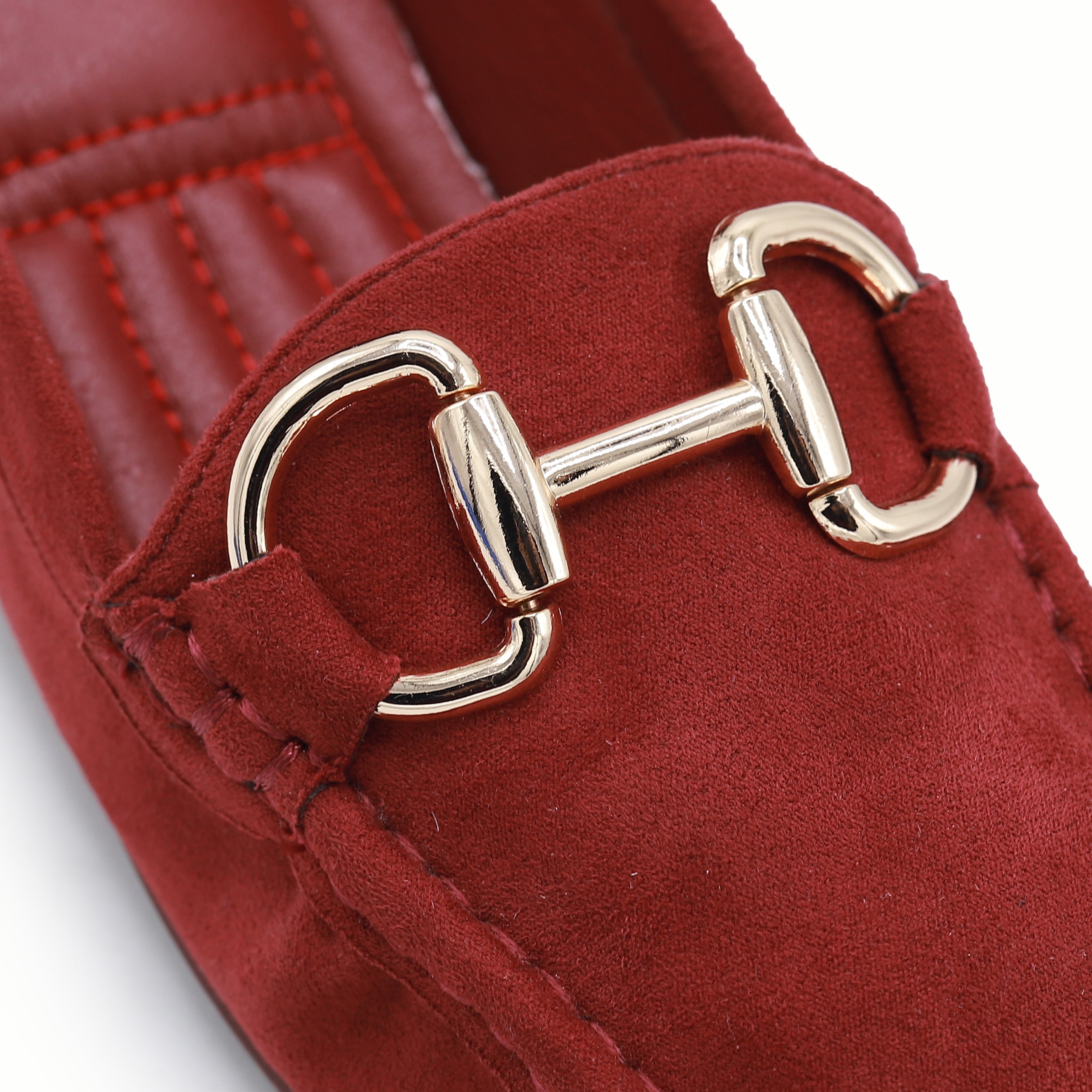 Suede Moccasins - Women's Comfort Loafers 8004360 Maroon