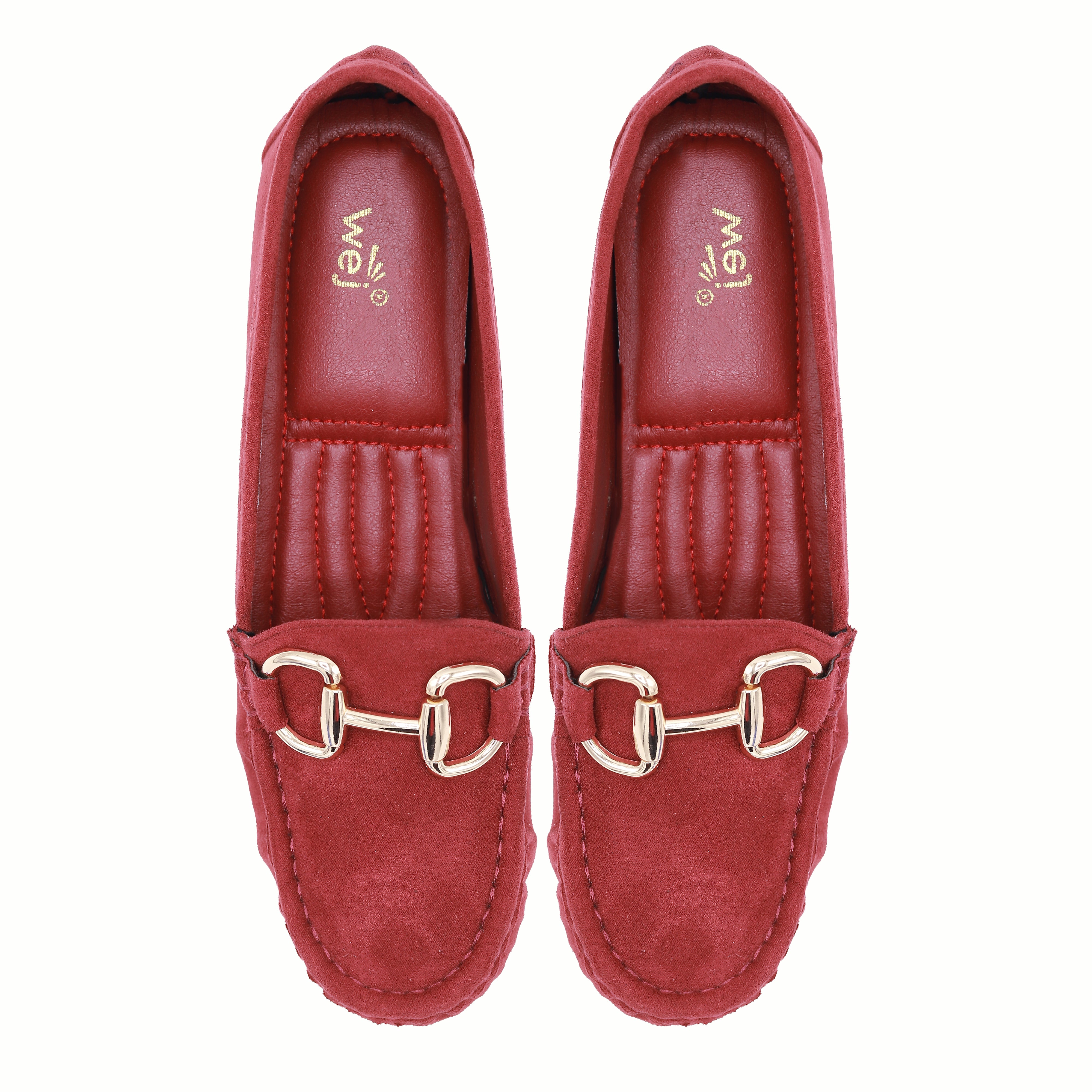 Suede Moccasins - Women's Comfort Loafers 8004360 Maroon