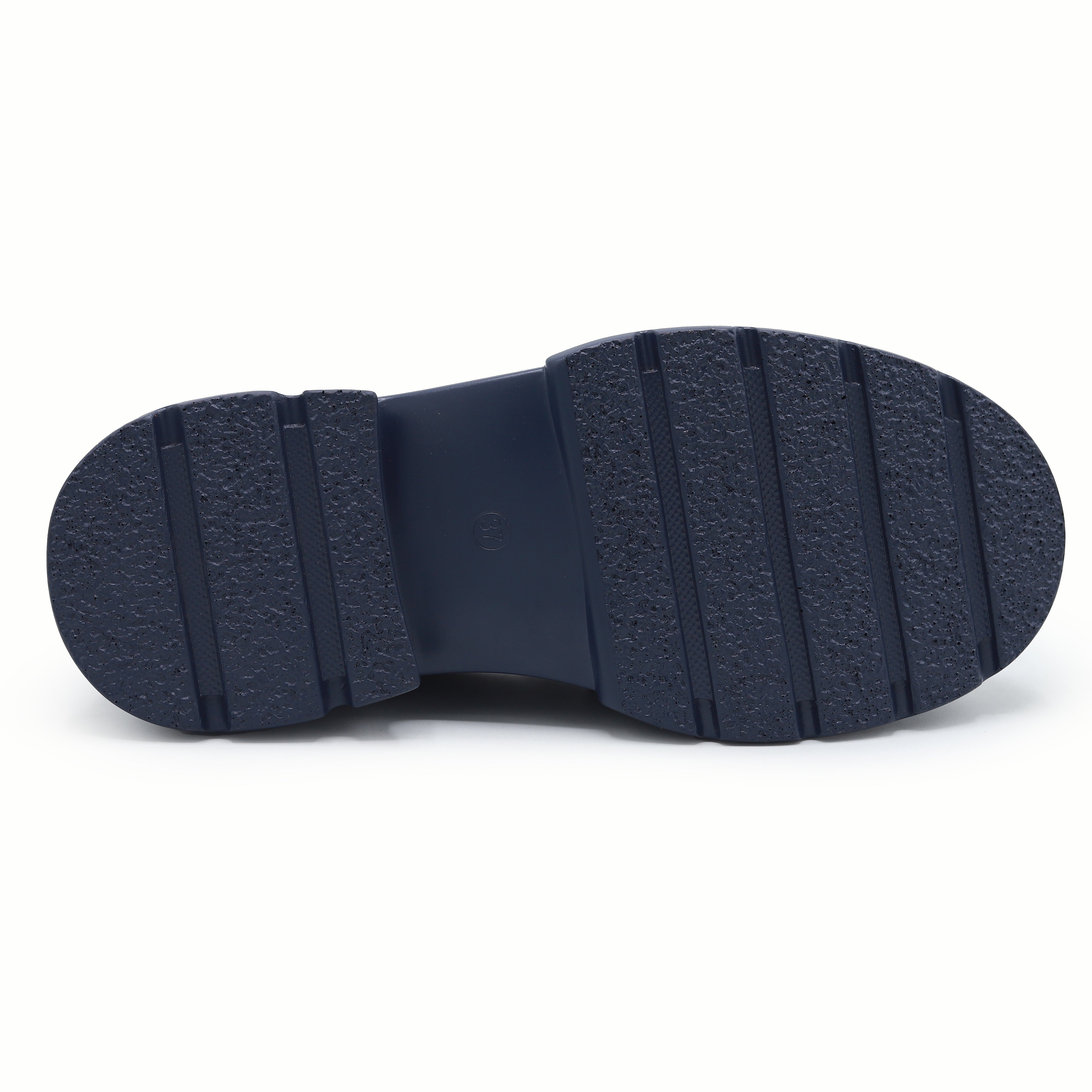 Women's Chunky Lug Sole Shoes 8004426 Navy