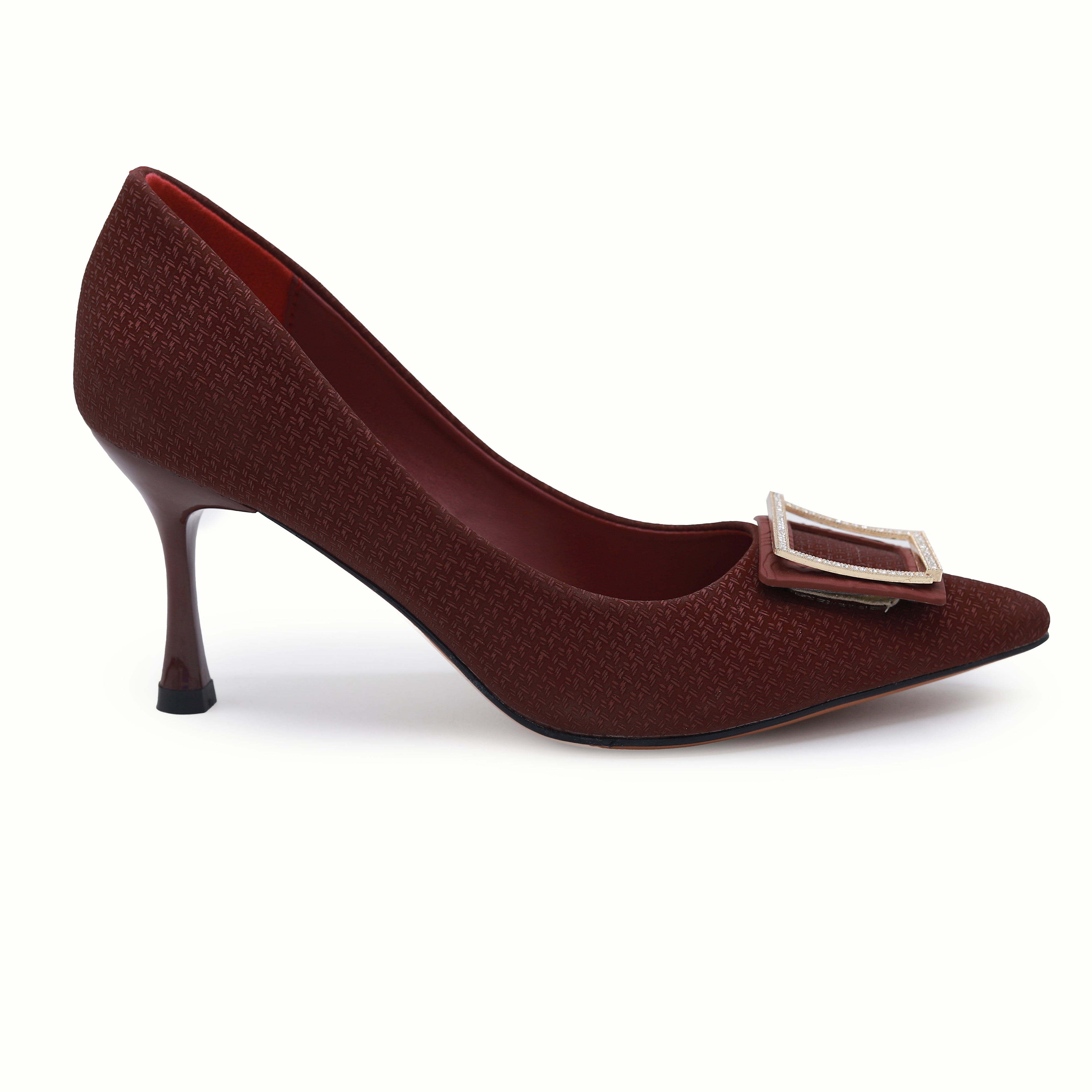 Pointed-Toe Pumps Women's Stiletto Heel Shoes ( 8 cm) 8108155 Maroon