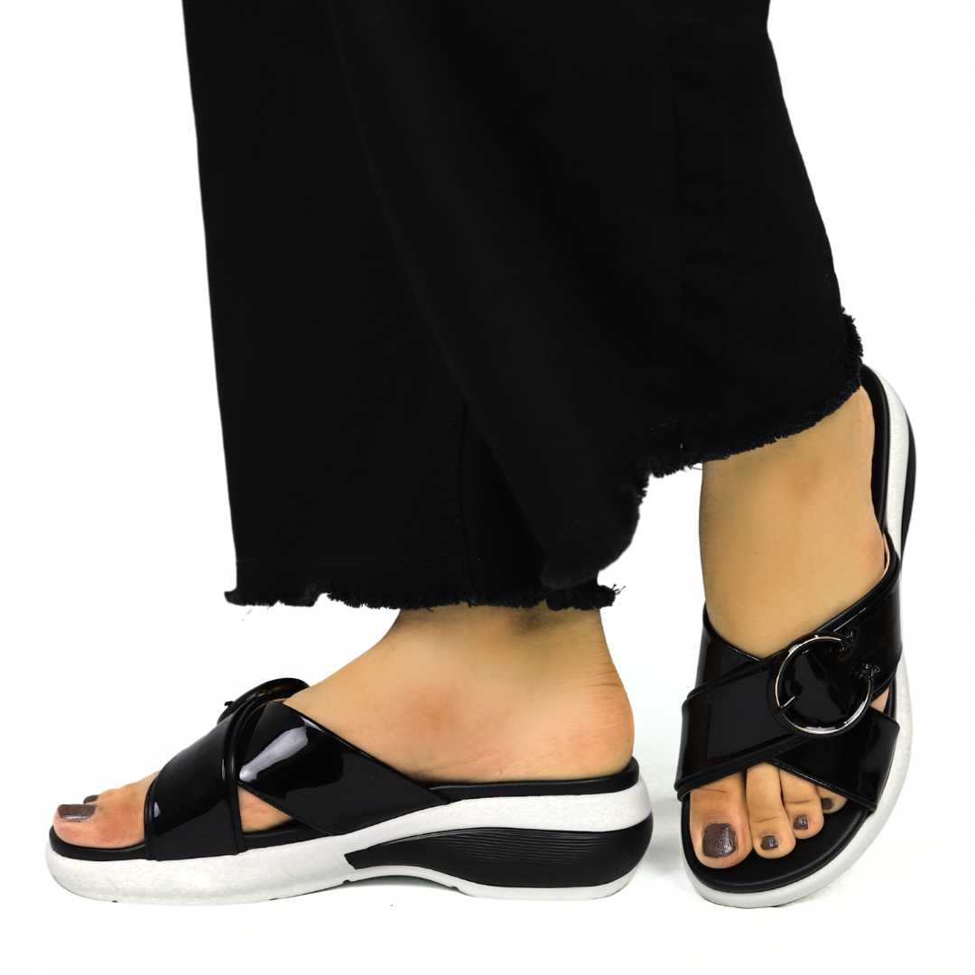 Black Comfort Medicated Slides - 8003484