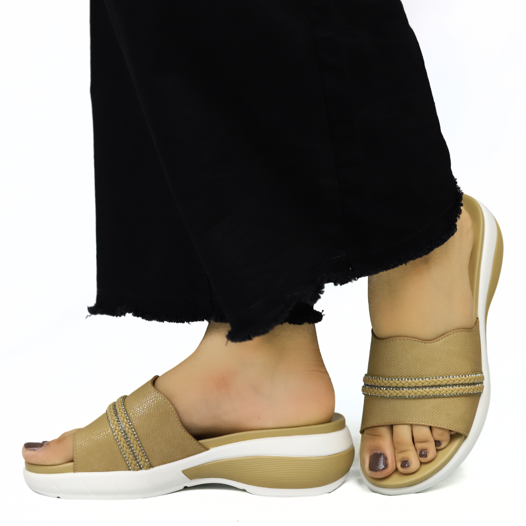 Beige Comfort Medicated Slides - 8003485