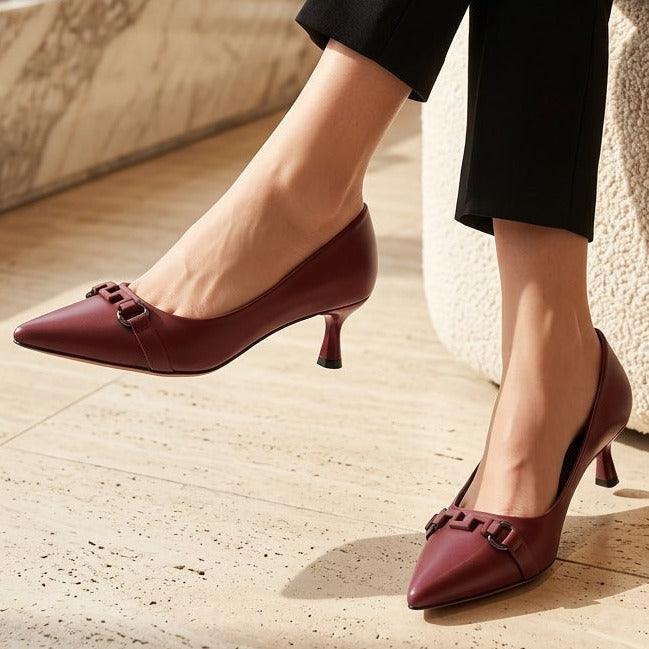 Court Pumps 8108267 Maroon 5cm