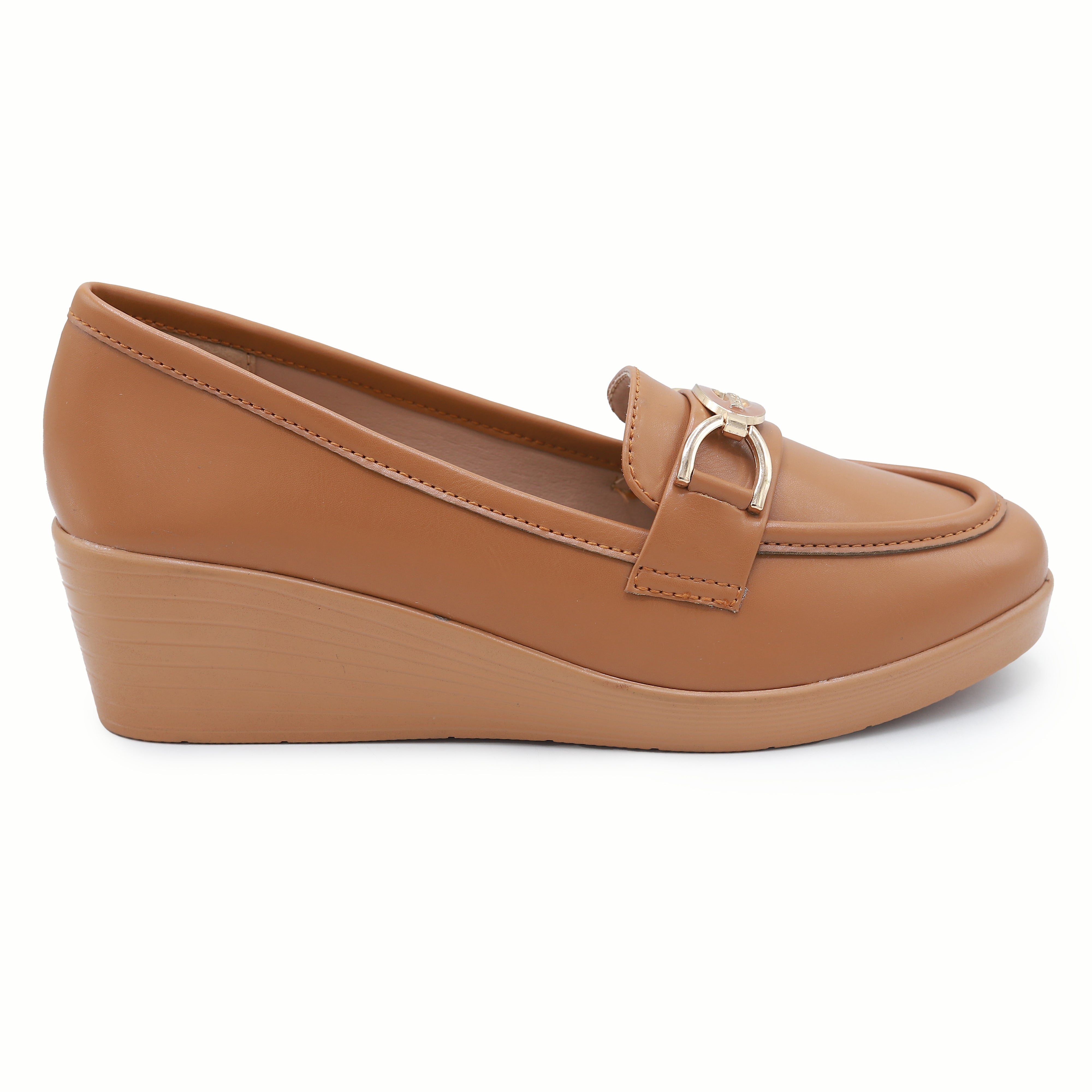 Tan Women's Loafers - 8004386