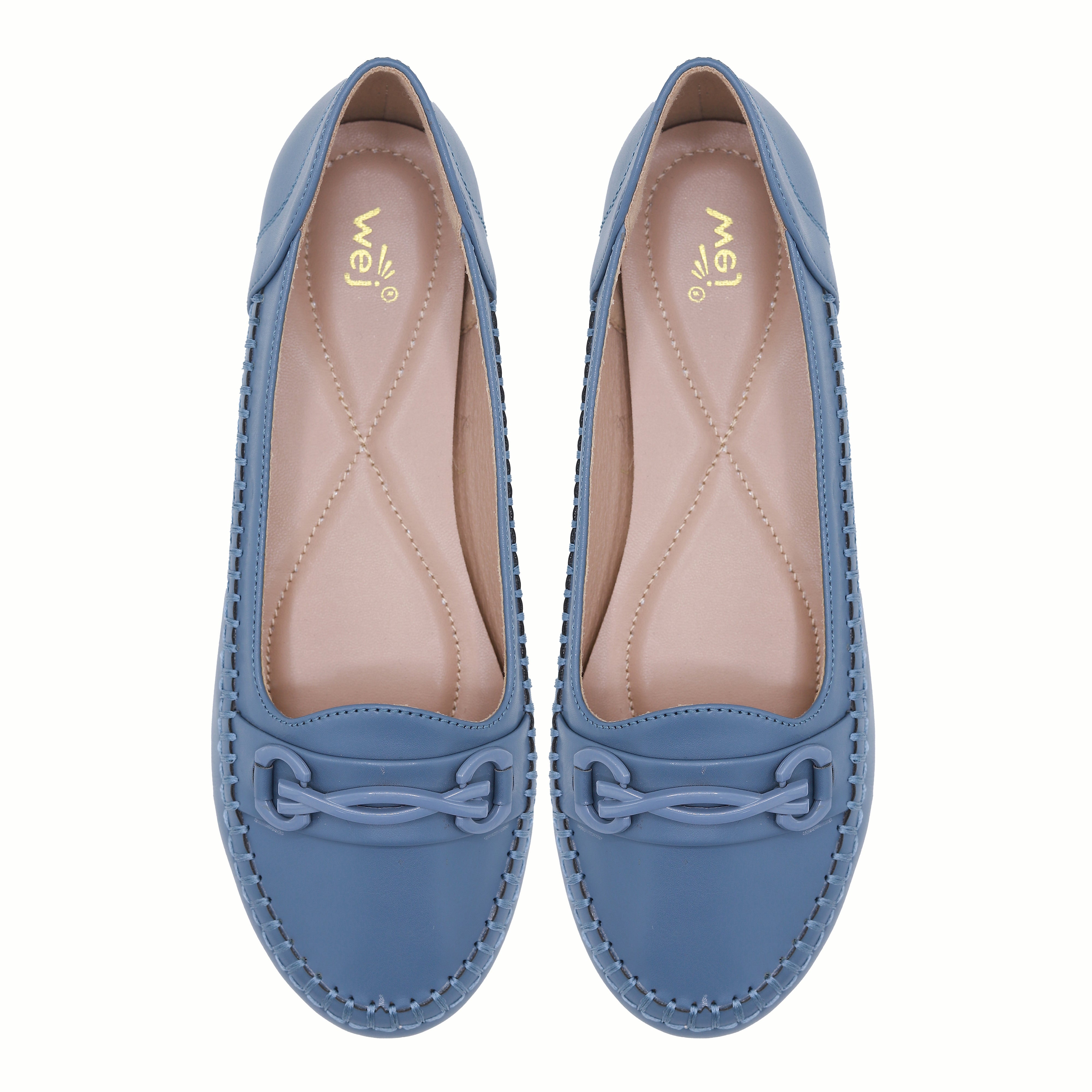 Blue Women's Loafers - 8004380