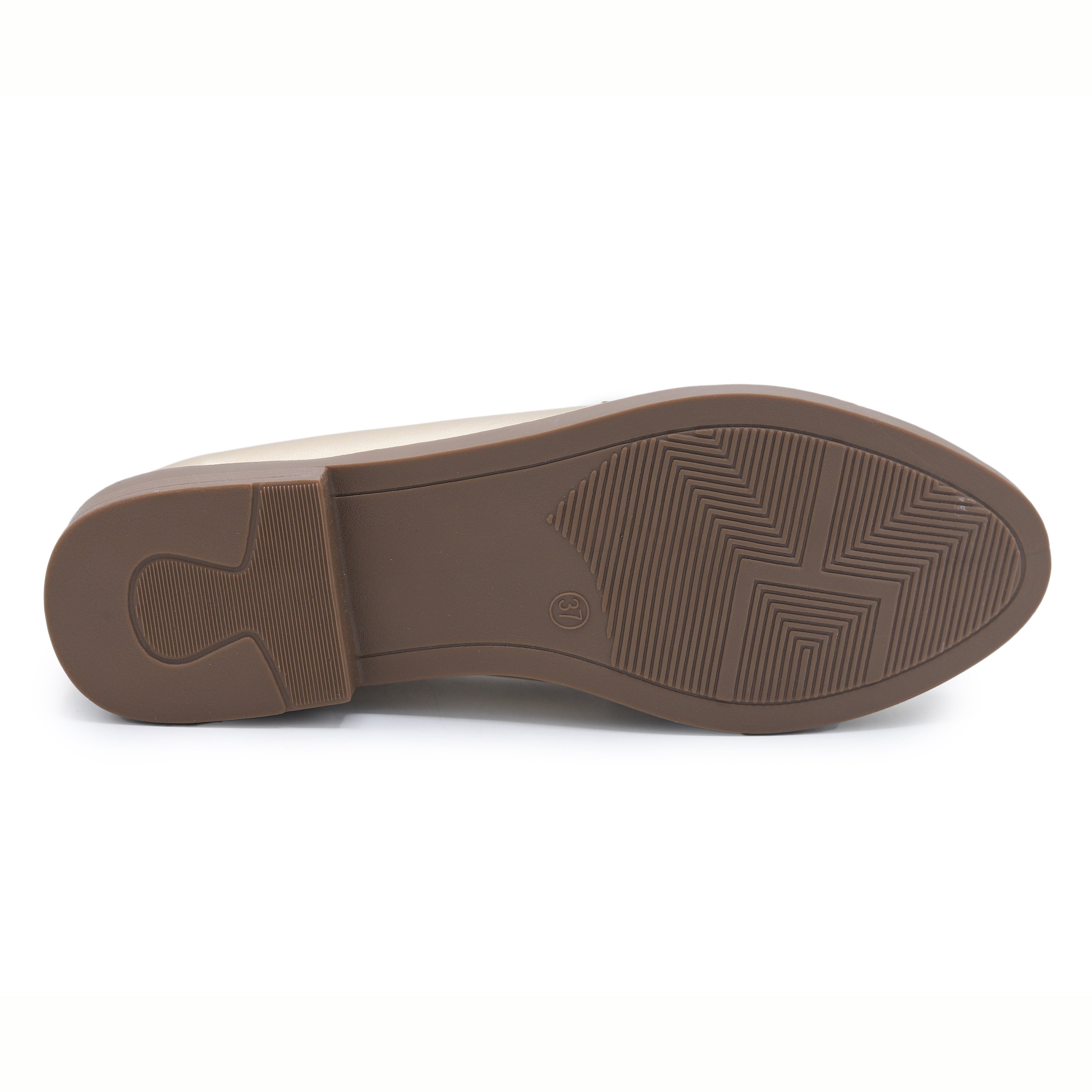 Modern Gold Buckle Loafers - 8004367