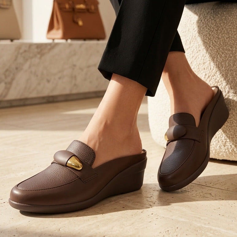 Wedge Mules 8007262 Coffee