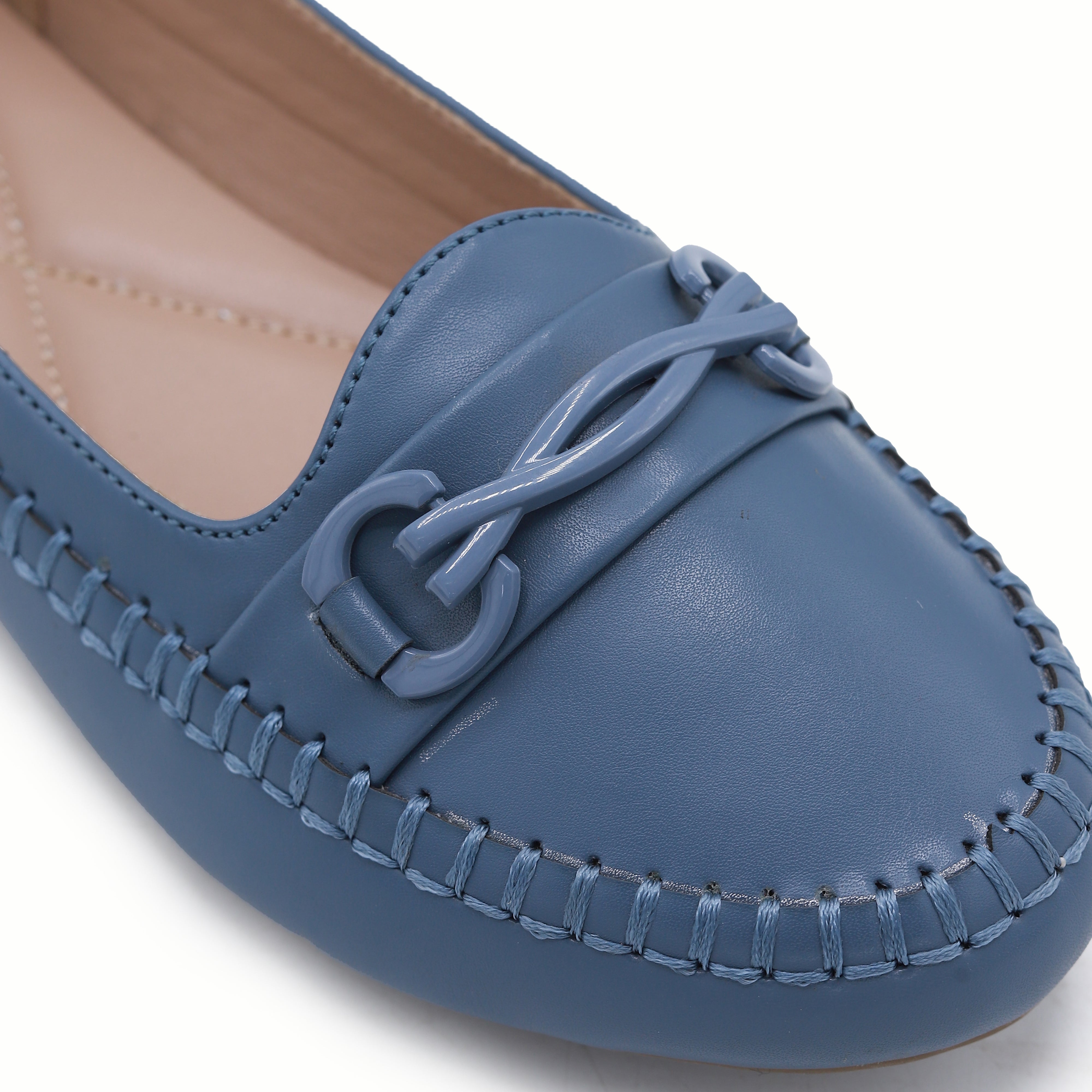 Blue Women's Loafers - 8004380