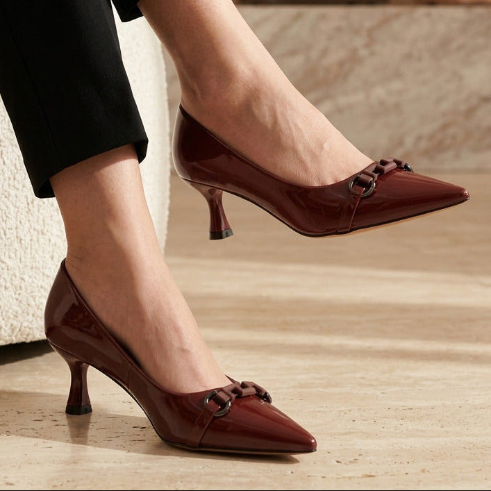 Court Pumps 8108267 Maroon 5cm