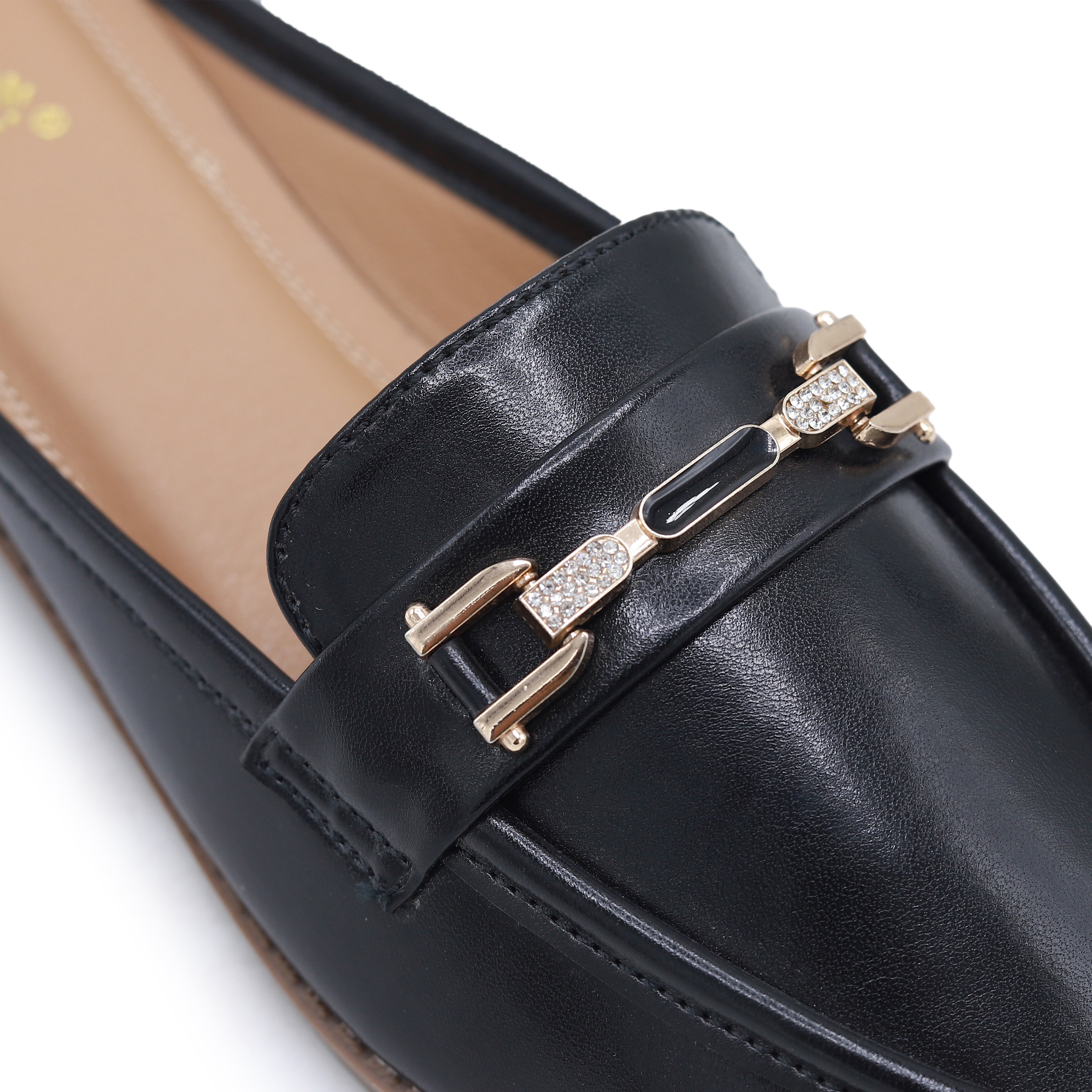 Black Loafer Mules - 8007205