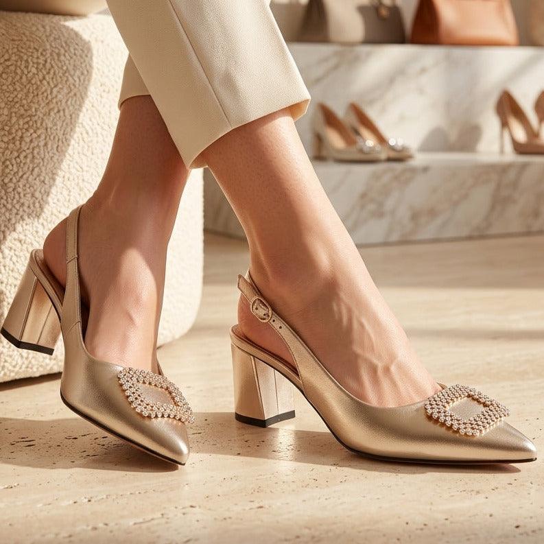 Slingback Heel 8102165 Gold