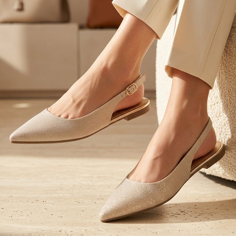 Slingback Flats 8002382 Gold