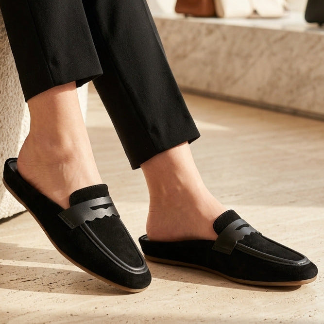 Suede Mules 8007249 Black