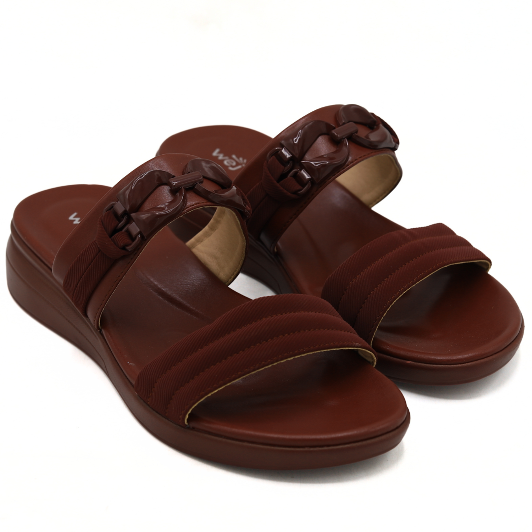 Maroon WEJ Ladies Slippers – 8003490