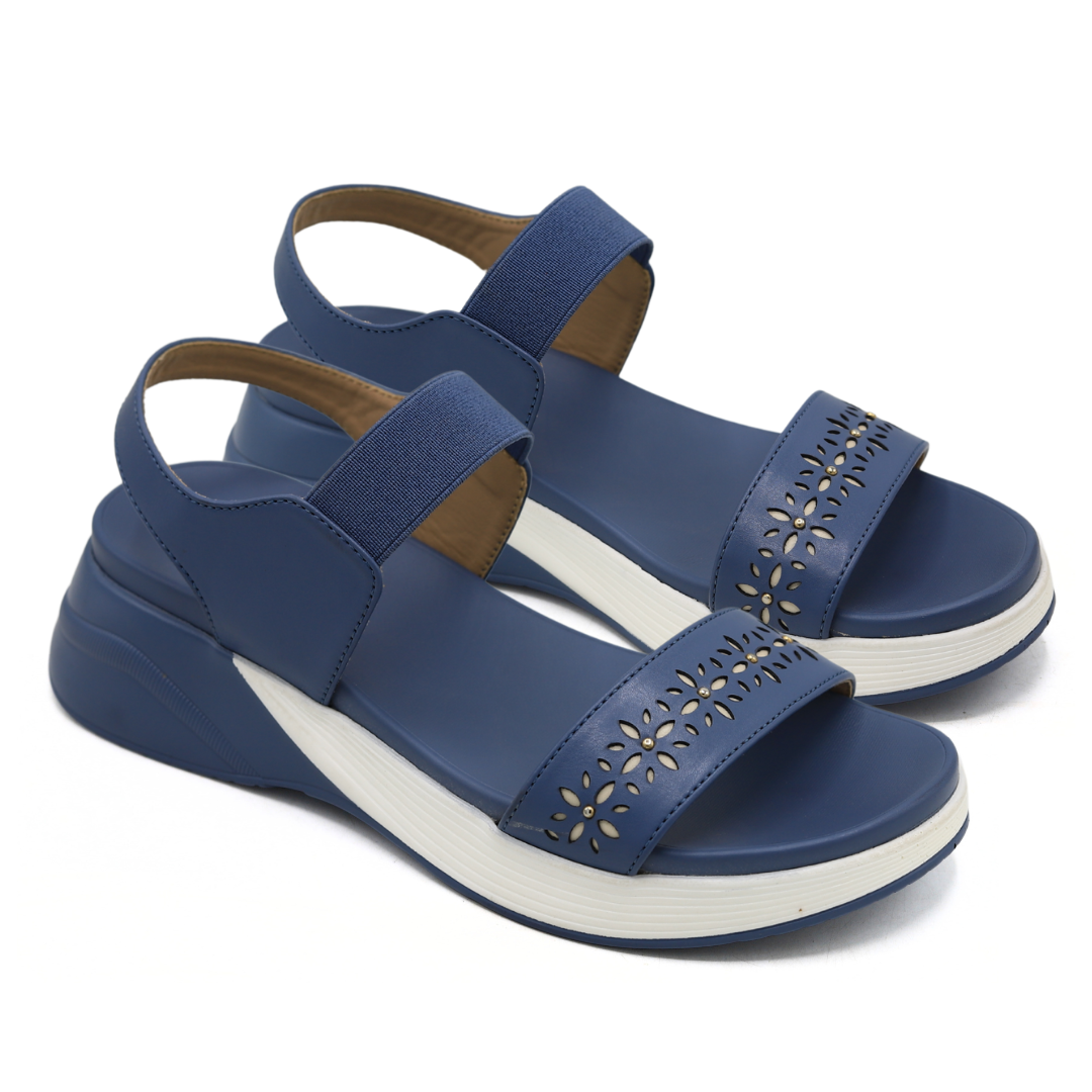 Blue Comfort Strap Sandals - 8002383