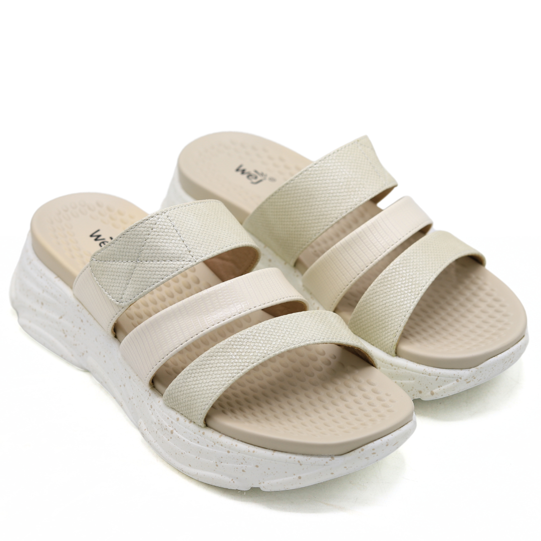 WEJ Soft Sole Ladies Slide Slippers –  8003502 Fawn
