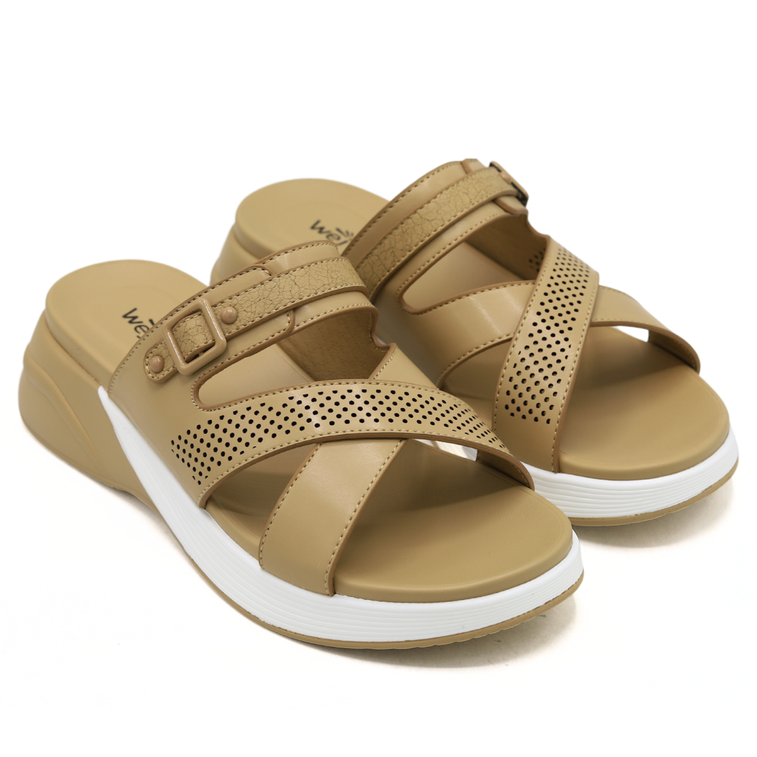 Dark Beige Comfort Slides - 8003441