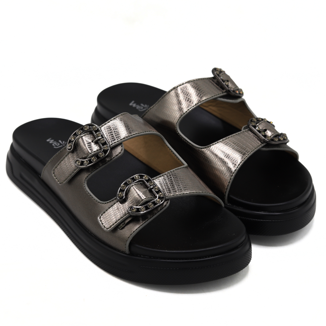 Gungrey Double Buckle Slides - 8003430