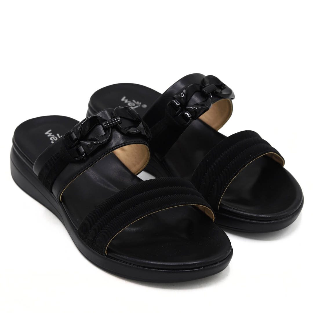 Black WEJ Slippers – 8003490