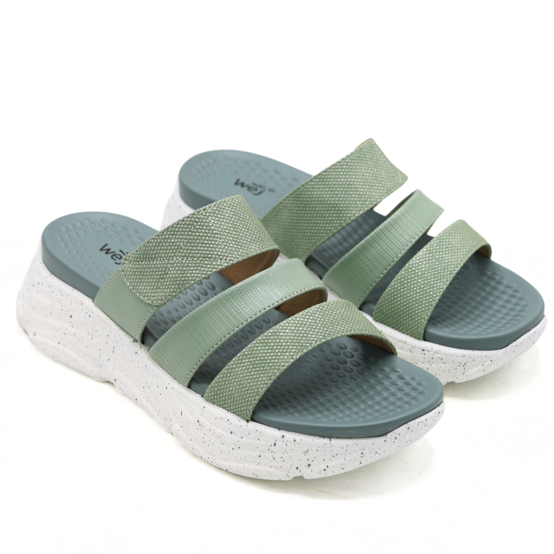 WEJ Soft Sole Ladies Slide Slippers –  Mint 8003502