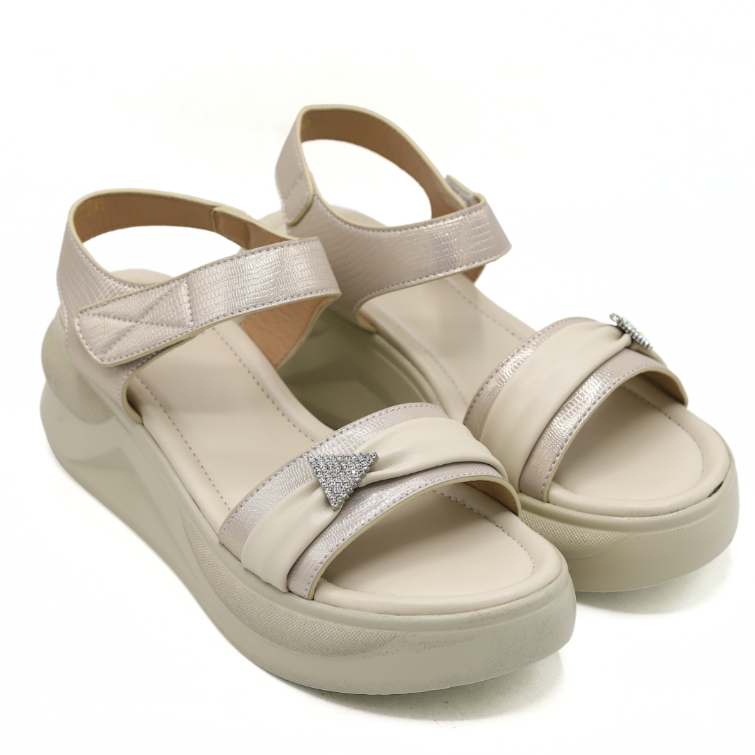Ladies Silver Wedge Sandals / 8002281