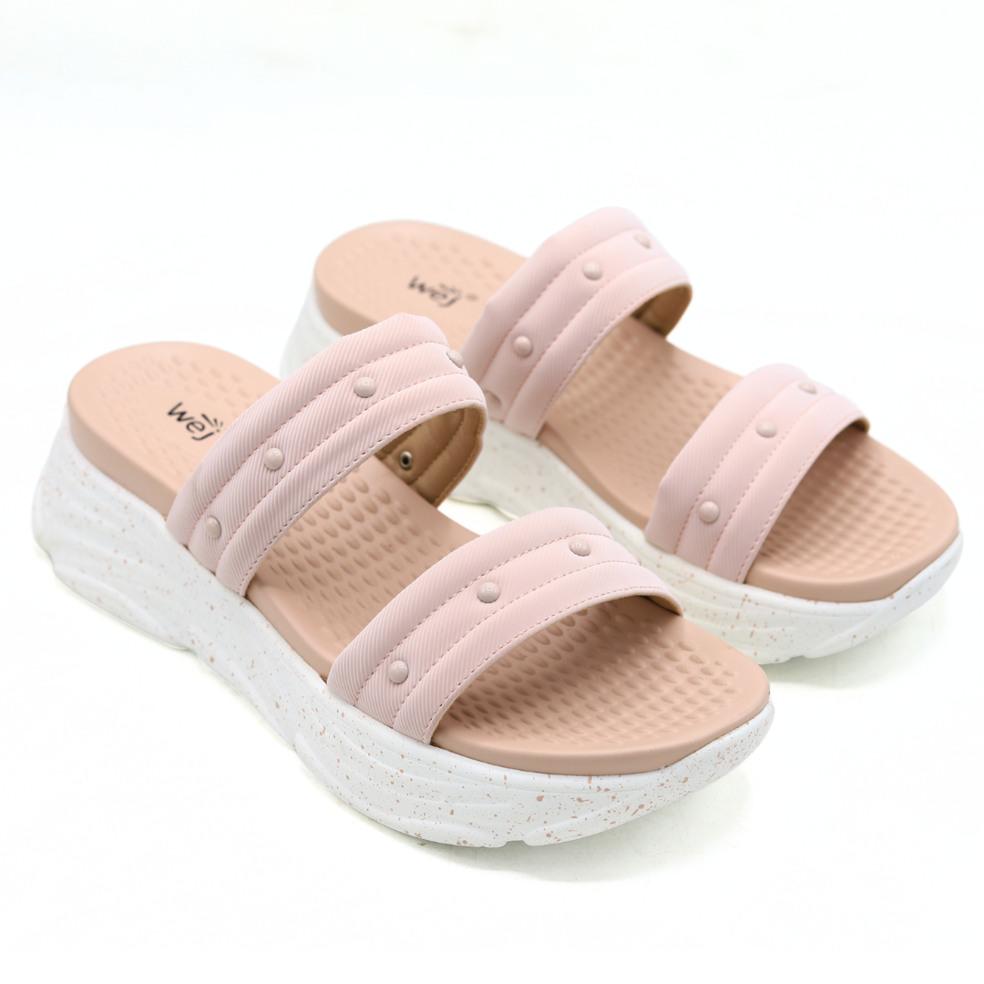WEJ Soft Sole Ladies Slide Slippers – T Pink  8003503