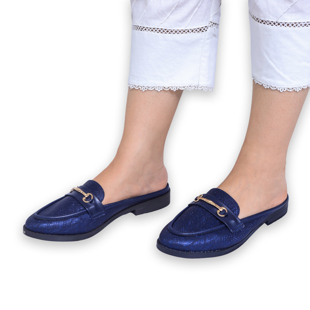 Navy Blue Slip-on Mules / 8007183