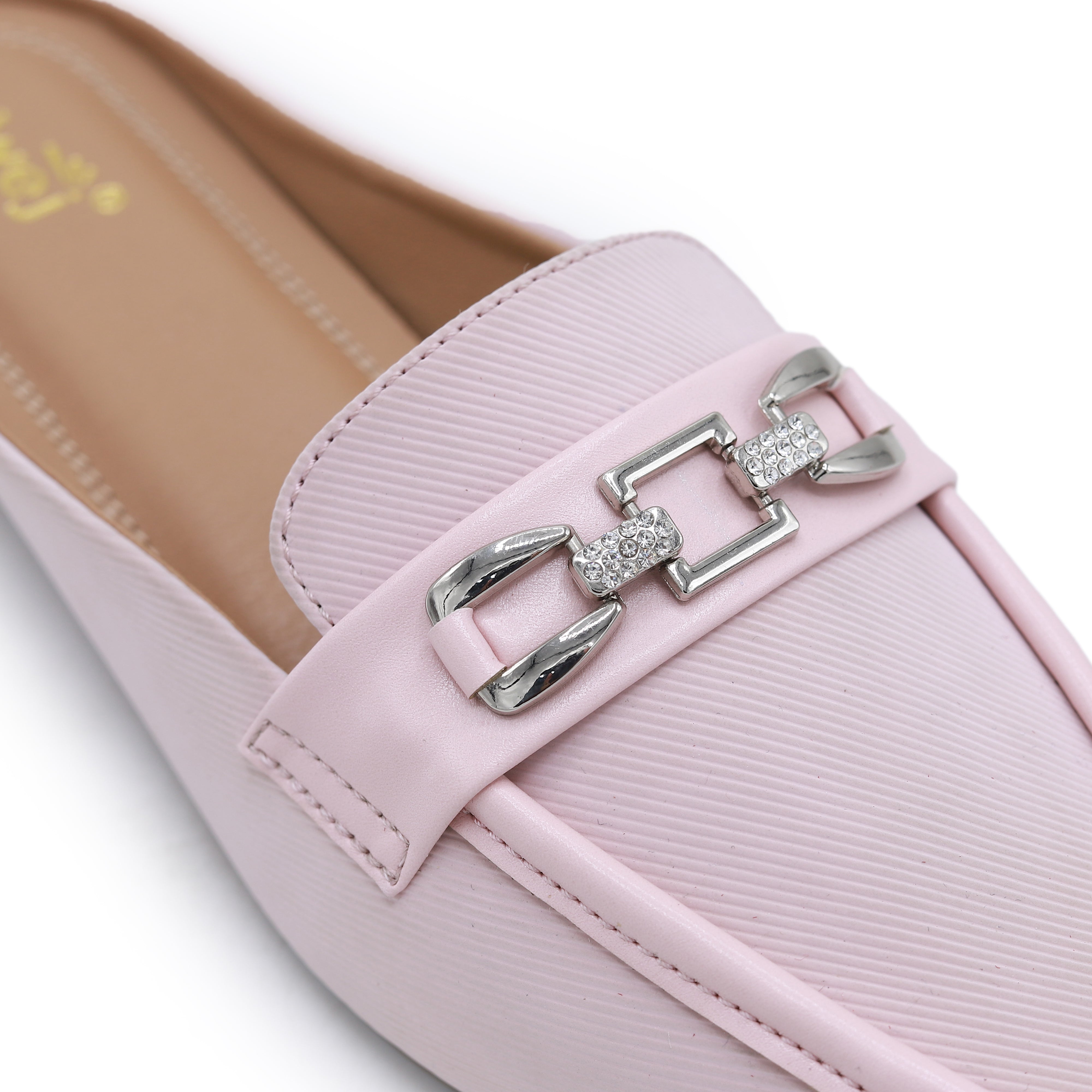 Pink Loafer Mules - 8004332