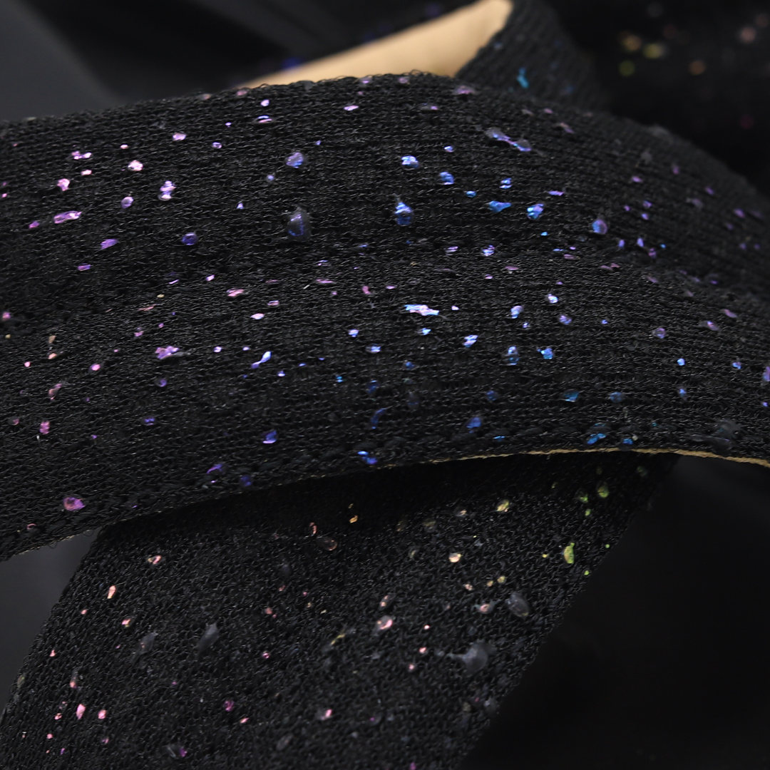 Women’s Black Slip-On Slippers - 8003491