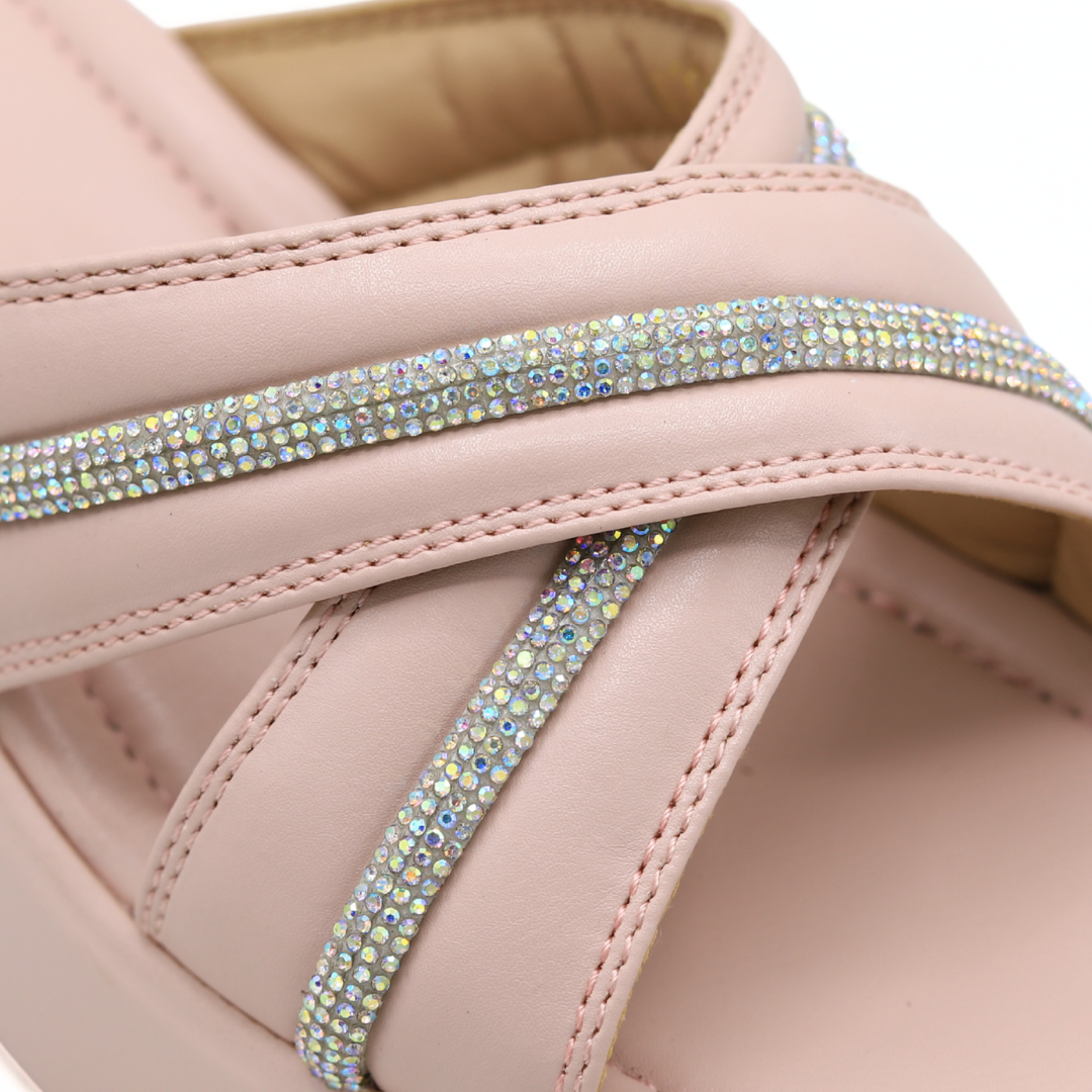 Comfort Crisscross Heels - 8003450 T-Pink