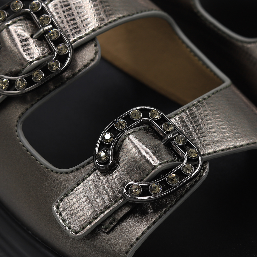 Gungrey Double Buckle Slides - 8003430