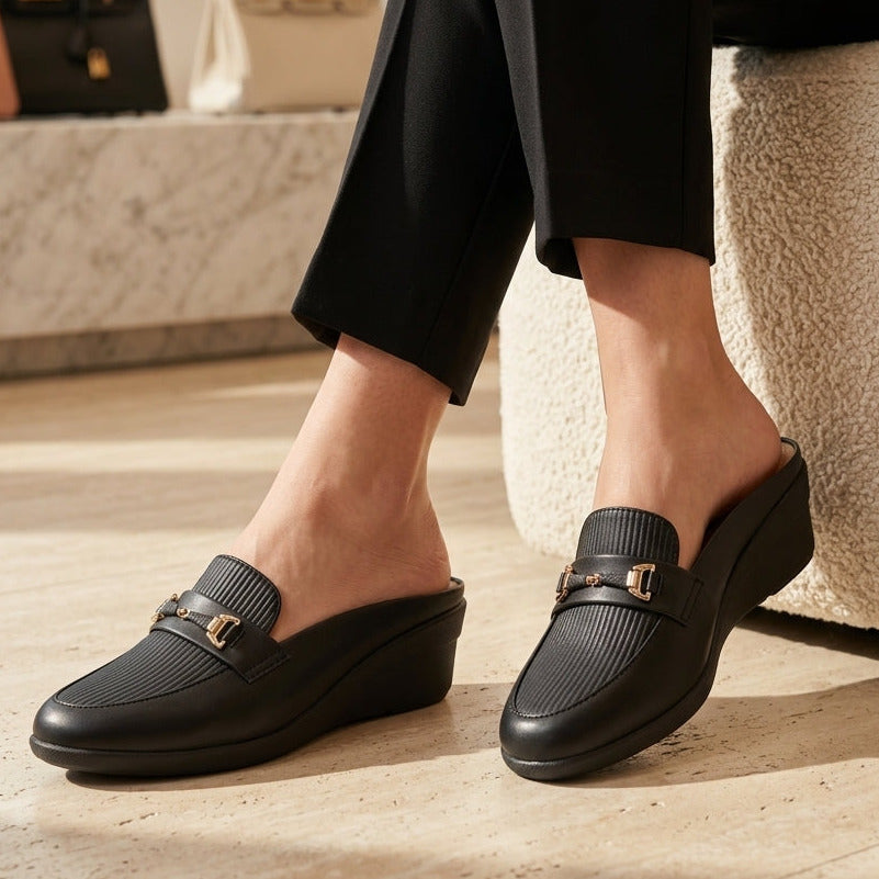 Wedge Mules 8007264 Black