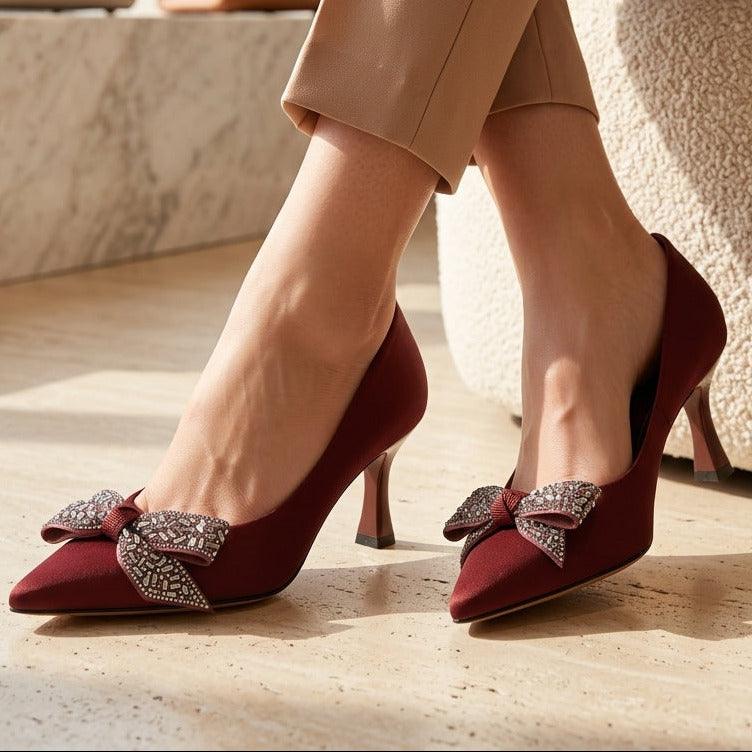 Court Pumps 8108258 Maroon 7cm