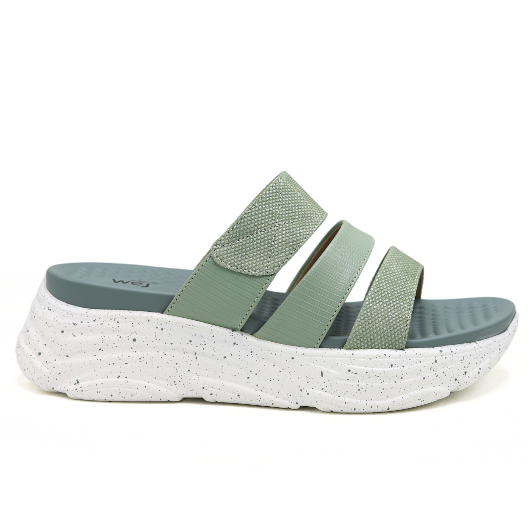WEJ Soft Sole Ladies Slide Slippers –  Mint 8003502