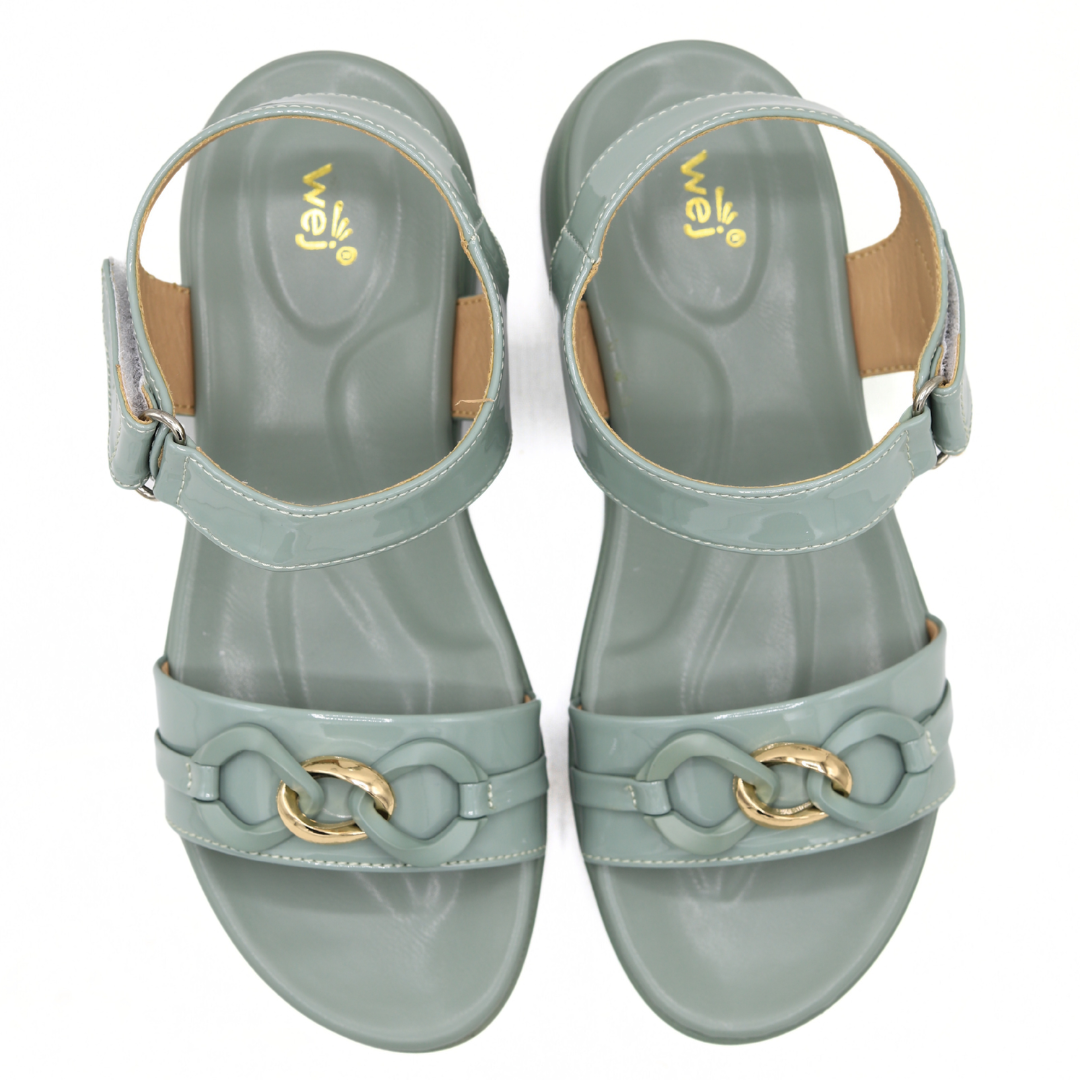 Stylish Mint Strap Sandals - 8002311
