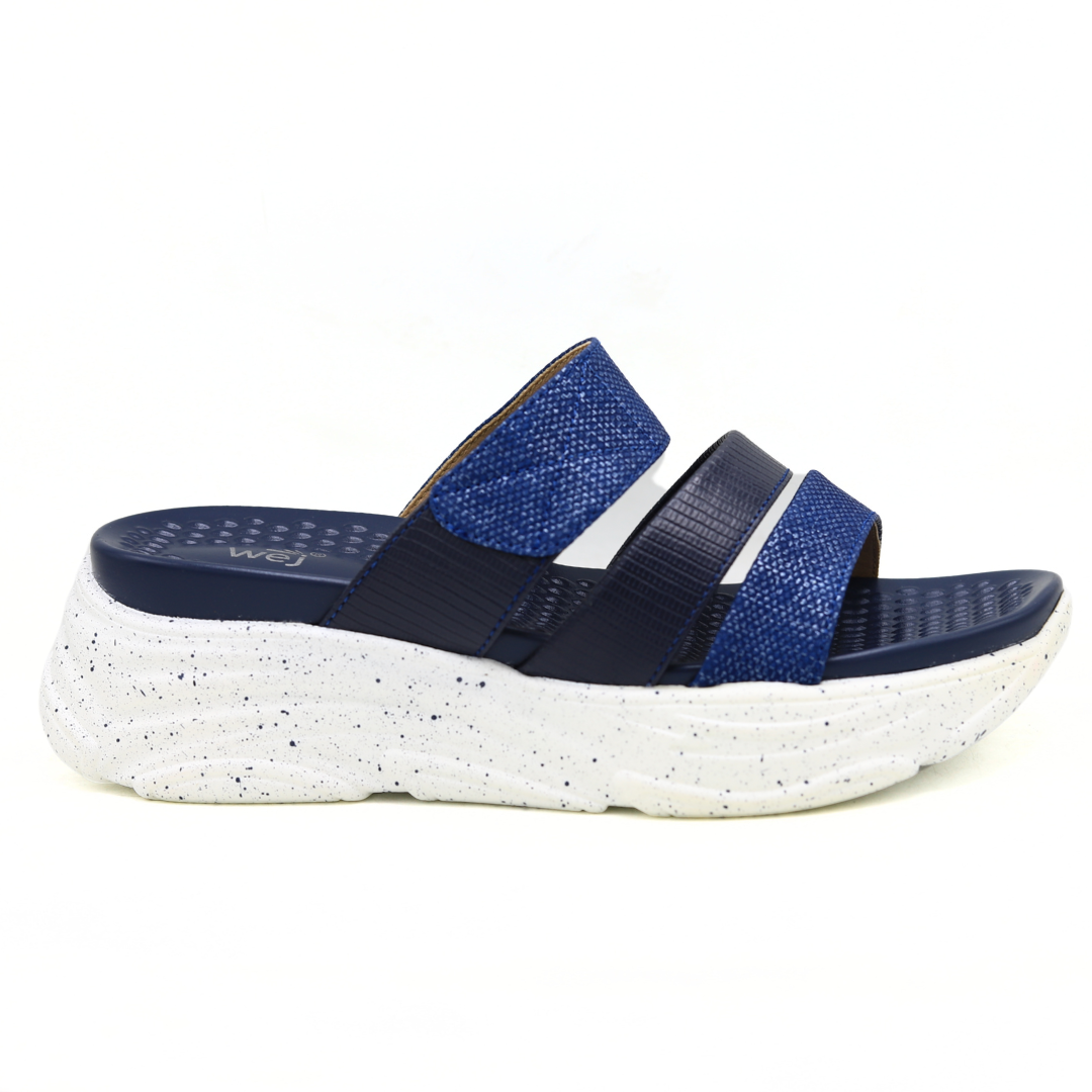WEJ Soft Sole Ladies Slide Slippers – Navy - 8003502