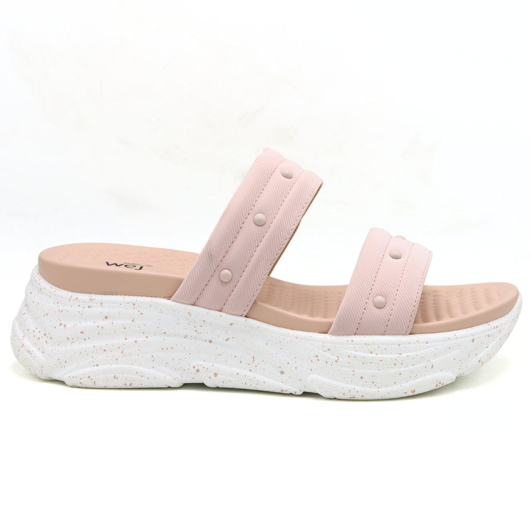 WEJ Soft Sole Ladies Slide Slippers – T Pink  8003503