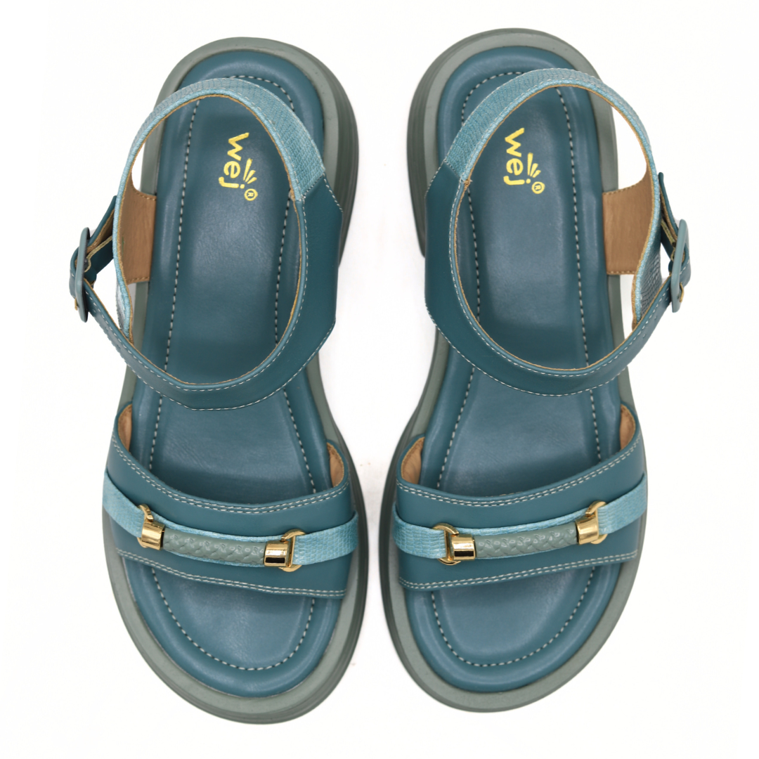 Ladies Mint Wedge Sandals / 8002294