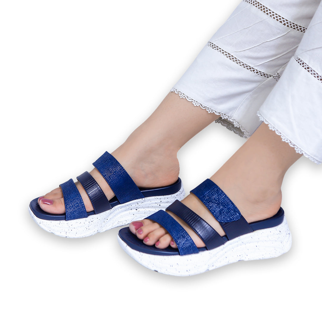 Navy Soft Sole Ladies Slide –  8003502