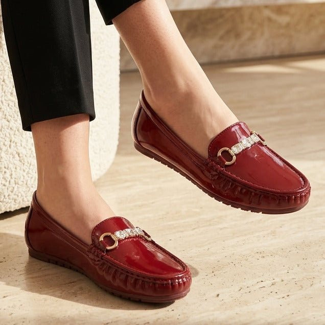 Patent Loafers 8004635 Maroon