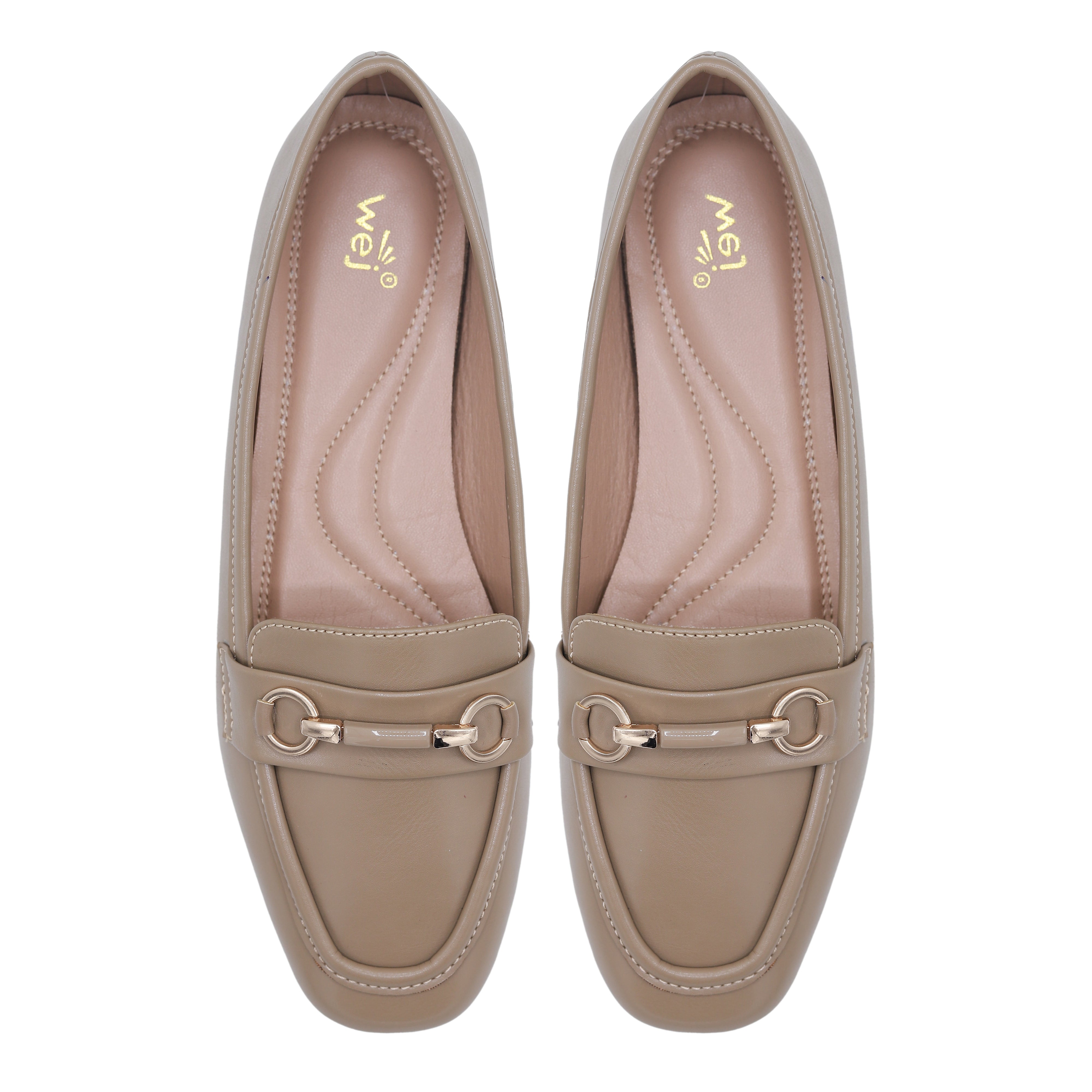 Square Toe Brass Loafers - 8004412