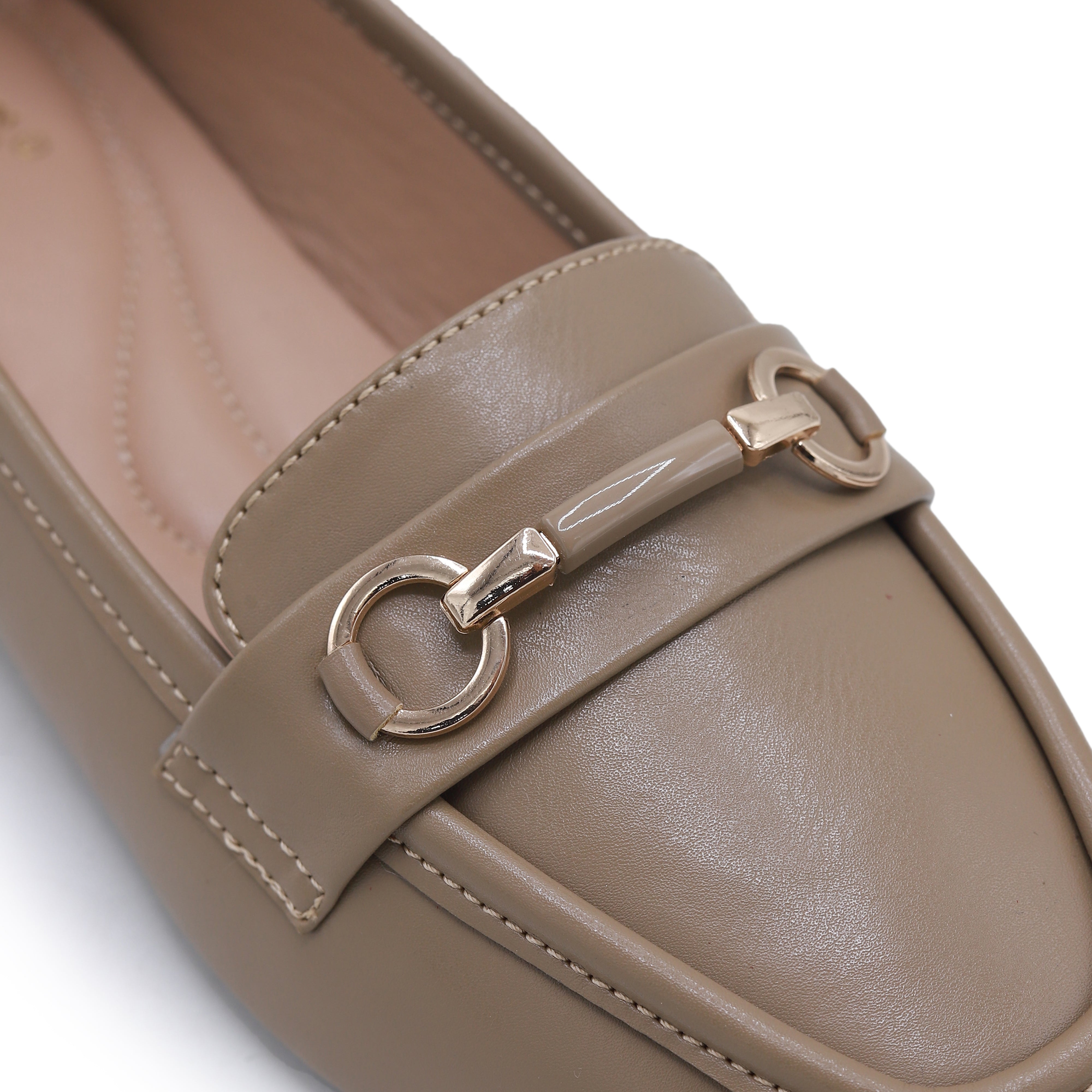 Square Toe Brass Loafers - 8004412