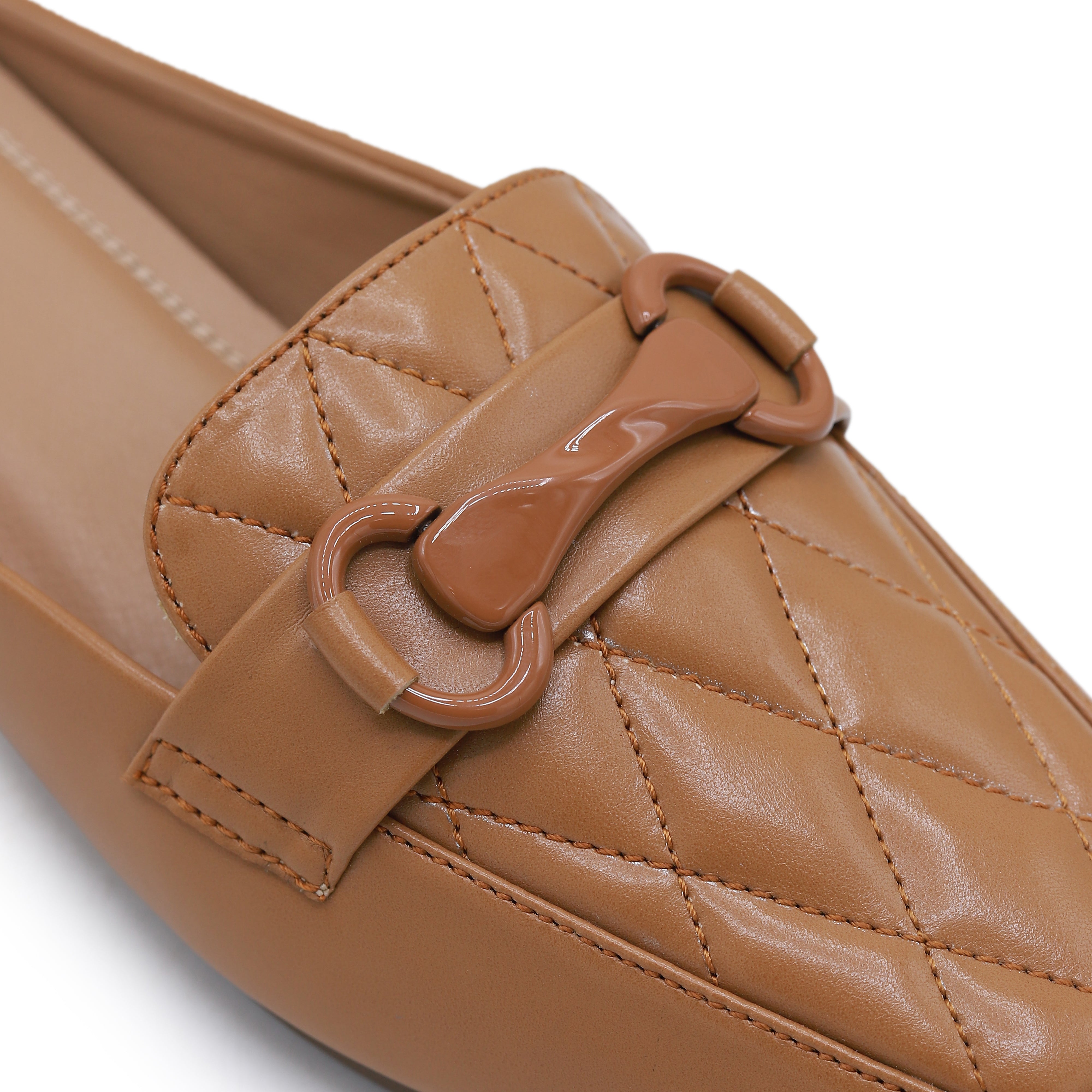 Tan Loafer Mules - 8004340