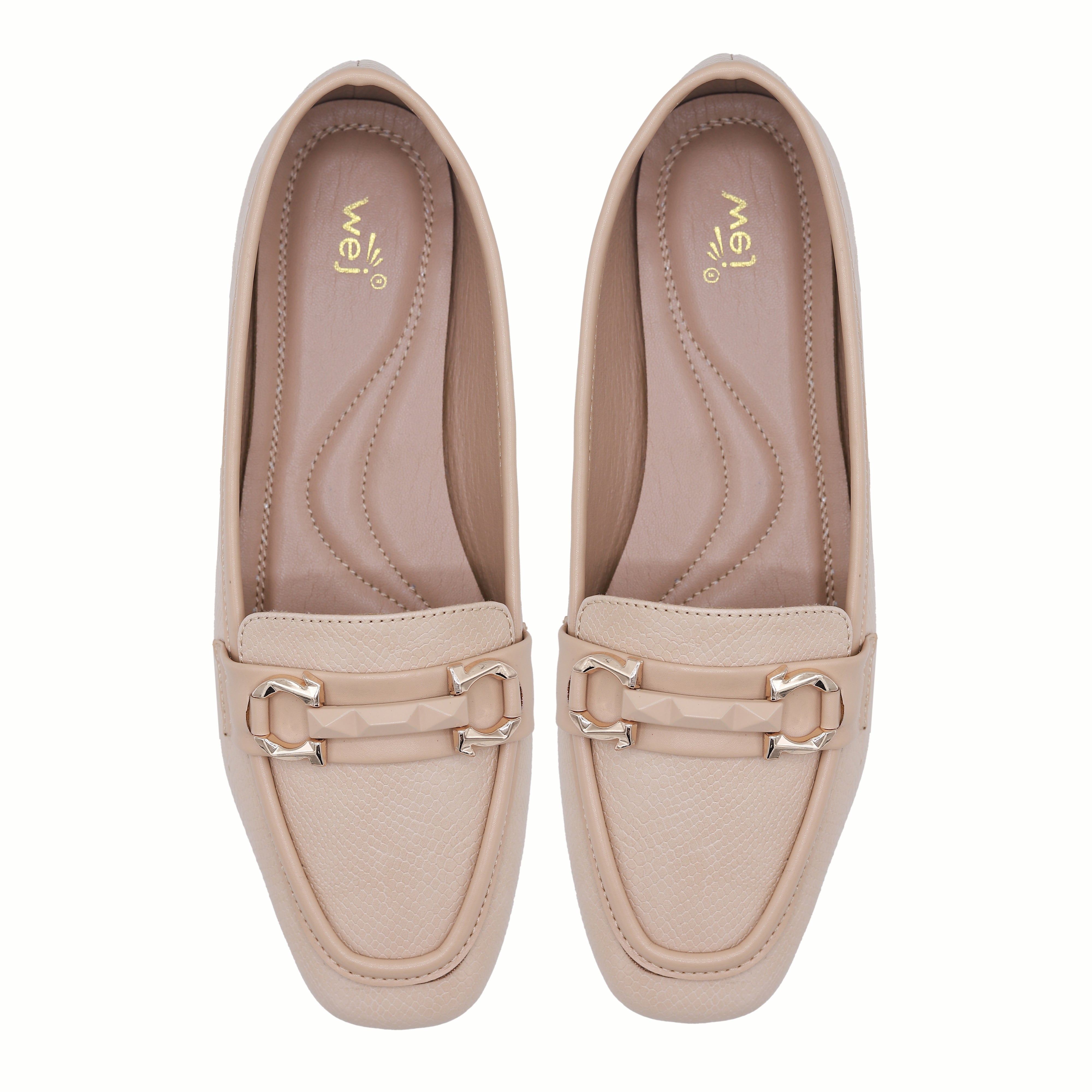 Women's Beige Pump Shoes - 8004419