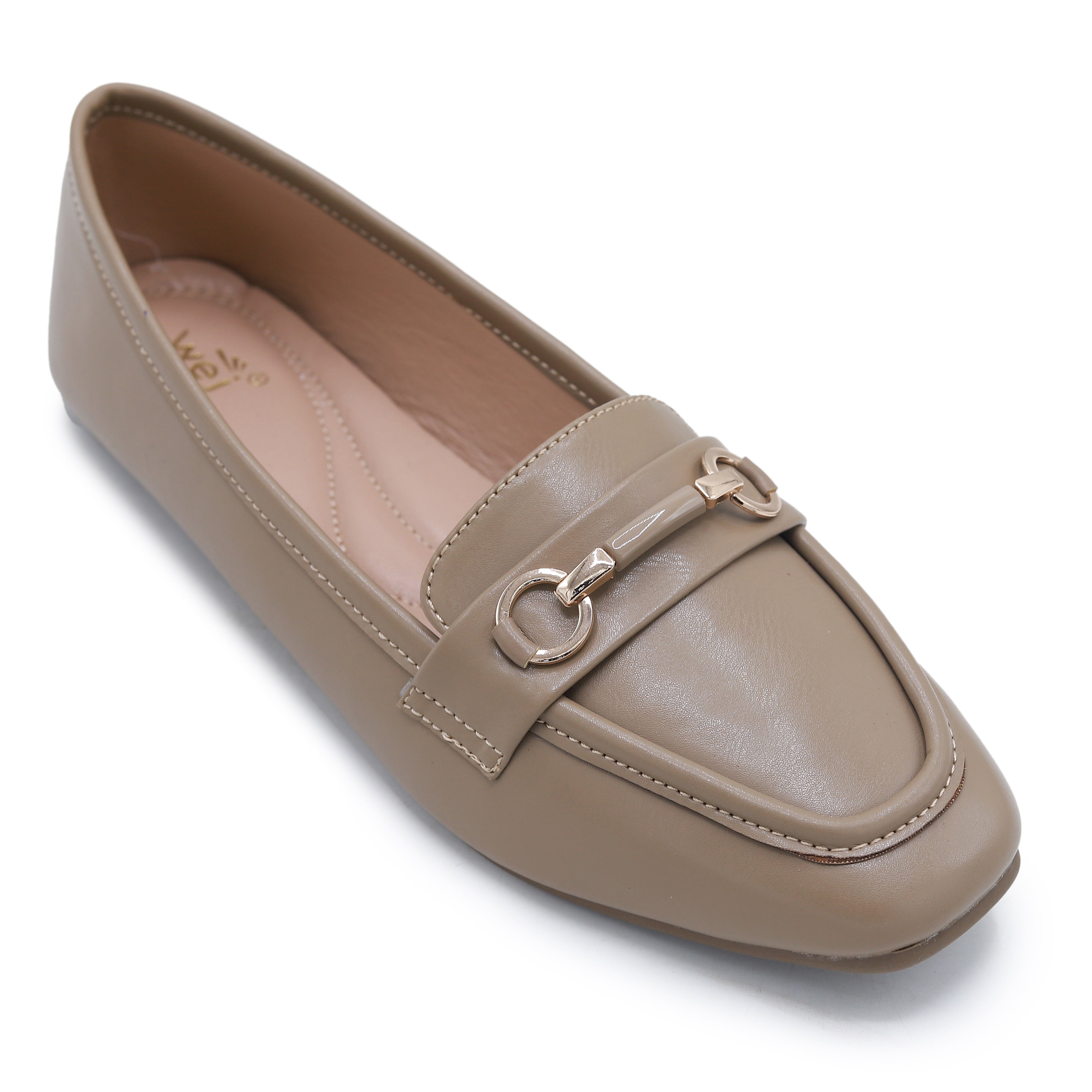 Square Toe Brass Loafers - 8004412