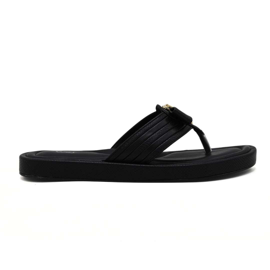 Black Casual Flip-Flops - 800175