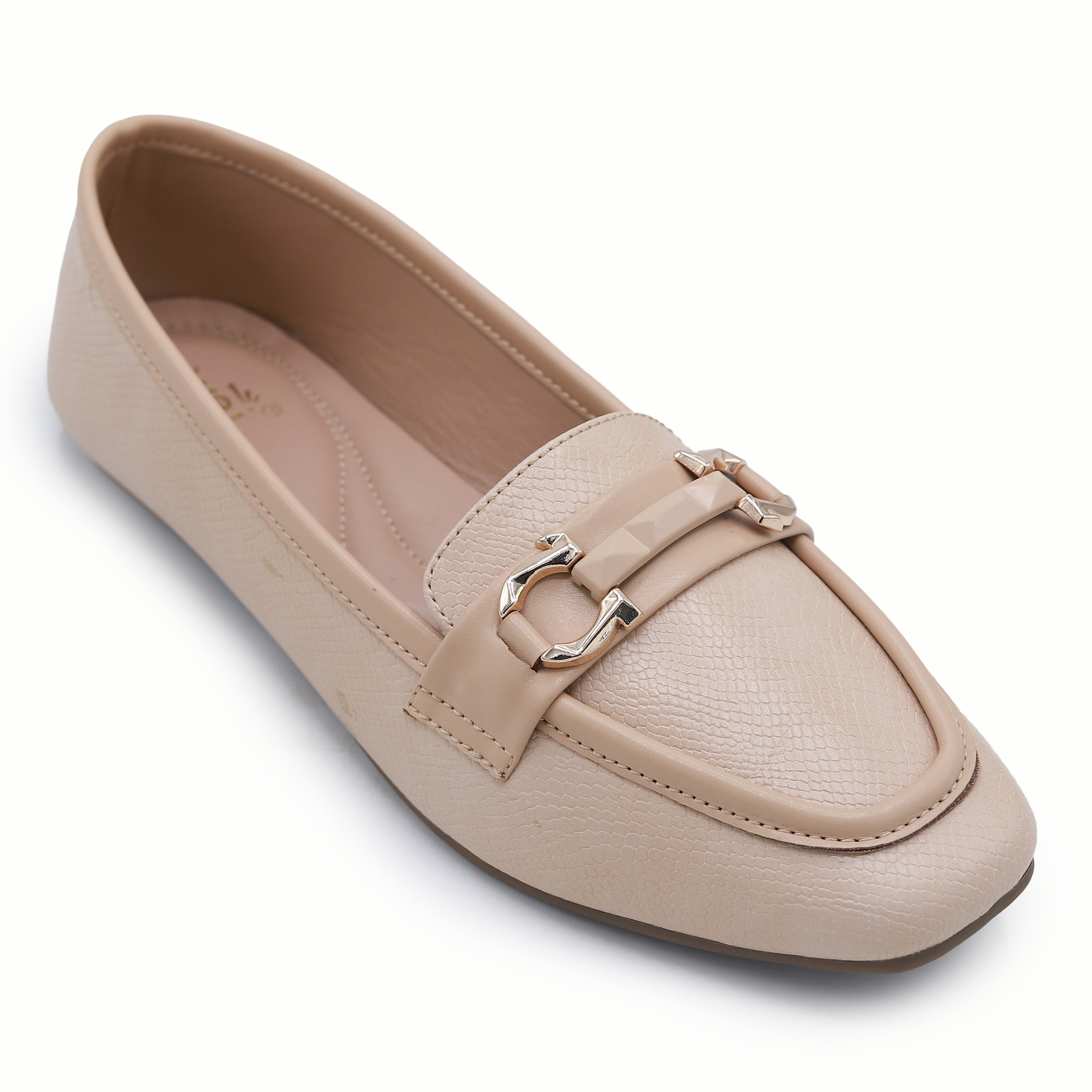 Women's Beige Pump Shoes - 8004419